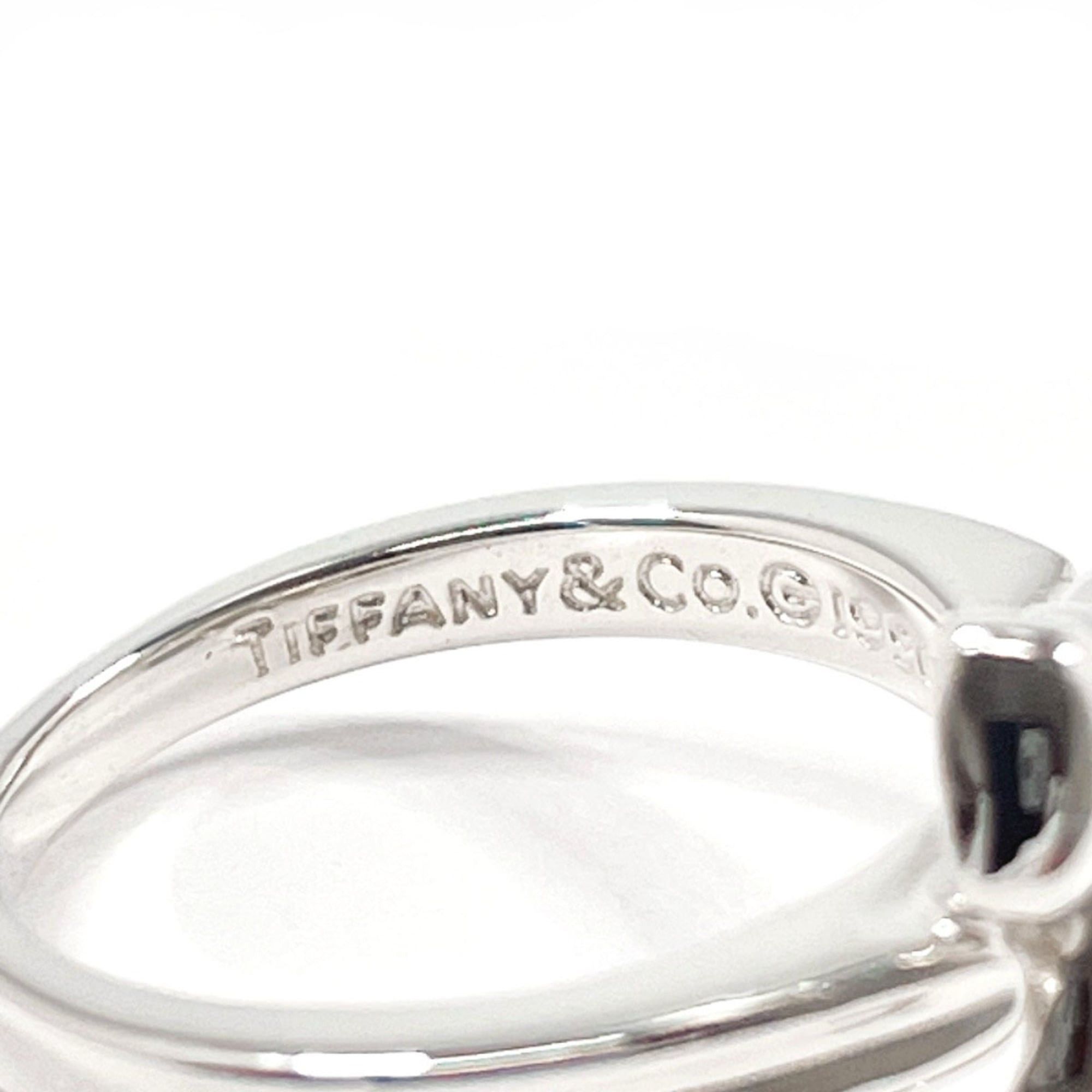 Tiffany & Co. TIFFANY&Co. Tiffany Ribbon Ring, Sterling Silver 925, Size 8, Silver, Women's Size ONE SIZE - 3 Thumbnail