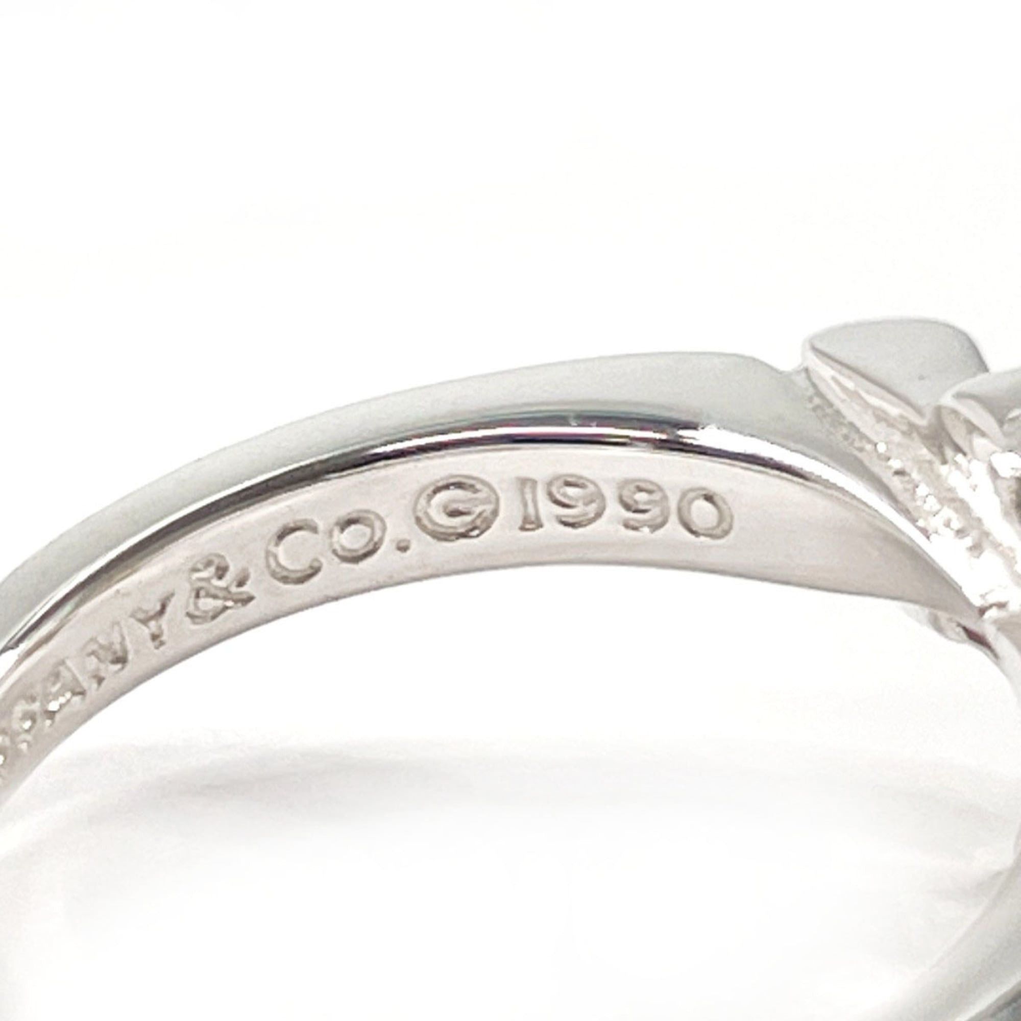 Tiffany & Co. TIFFANY&Co. Tiffany Ribbon Ring, Sterling Silver 925, Size 8, Silver, Women's Size ONE SIZE - 4 Thumbnail