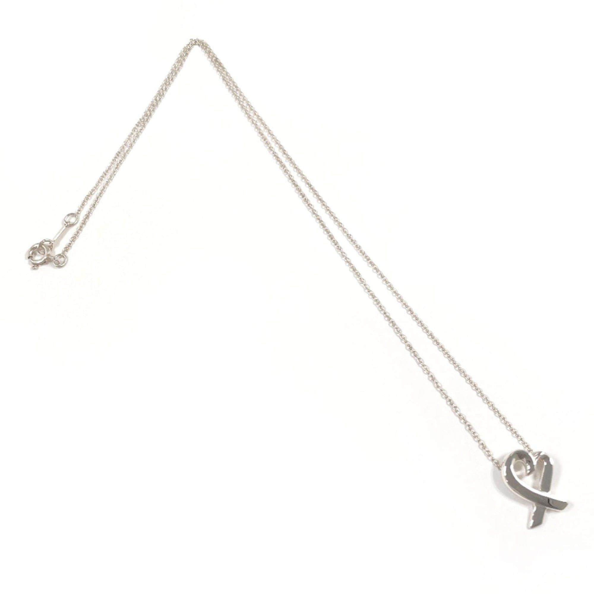 Tiffany & Co. TIFFANY&Co. Tiffany Loving Heart Paloma Picasso Necklace, Sterling Silver 925, Silver, Women's Size ONE SIZE - 3 Thumbnail