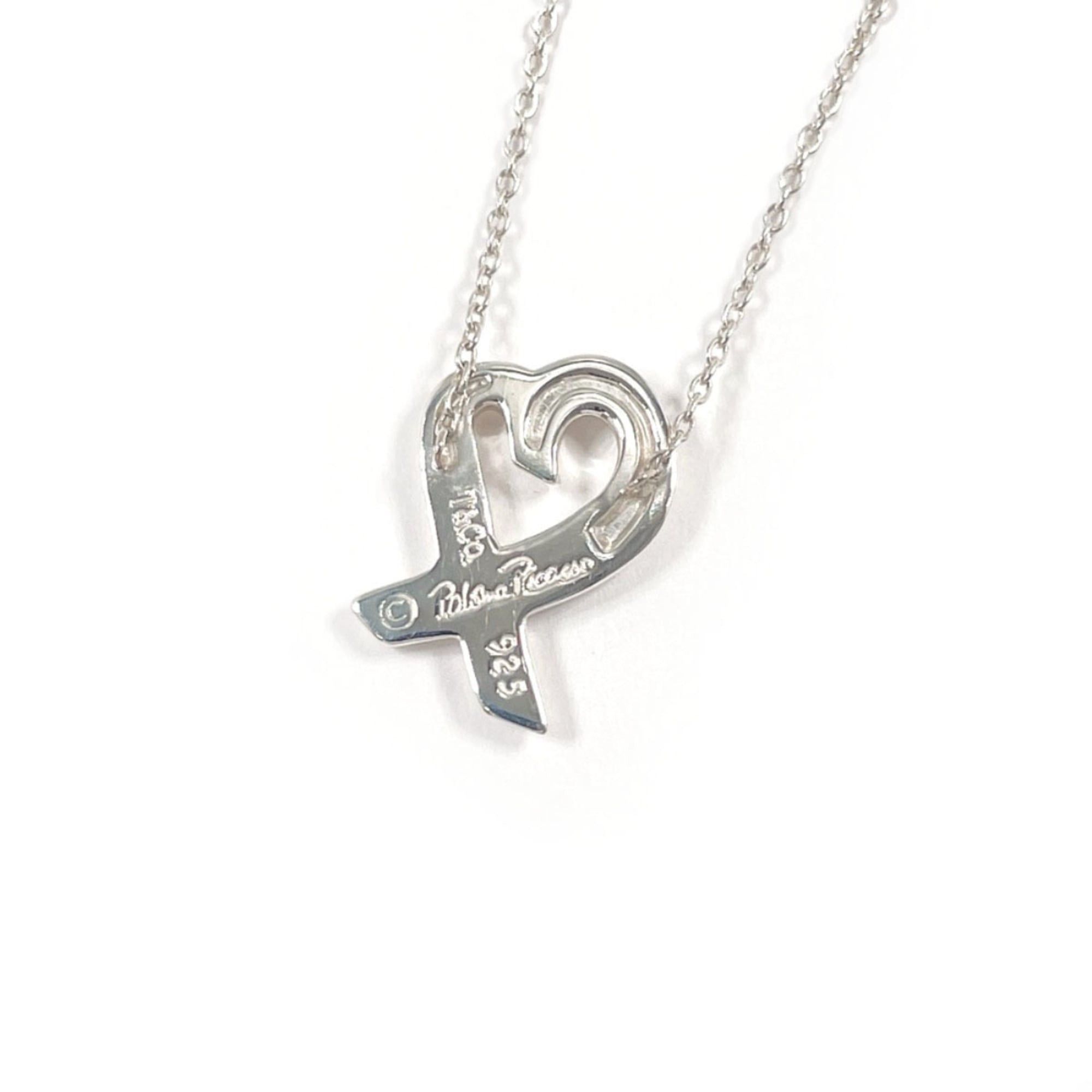 Tiffany & Co. TIFFANY&Co. Tiffany Loving Heart Paloma Picasso Necklace, Sterling Silver 925, Silver, Women's Size ONE SIZE - 2 Thumbnail