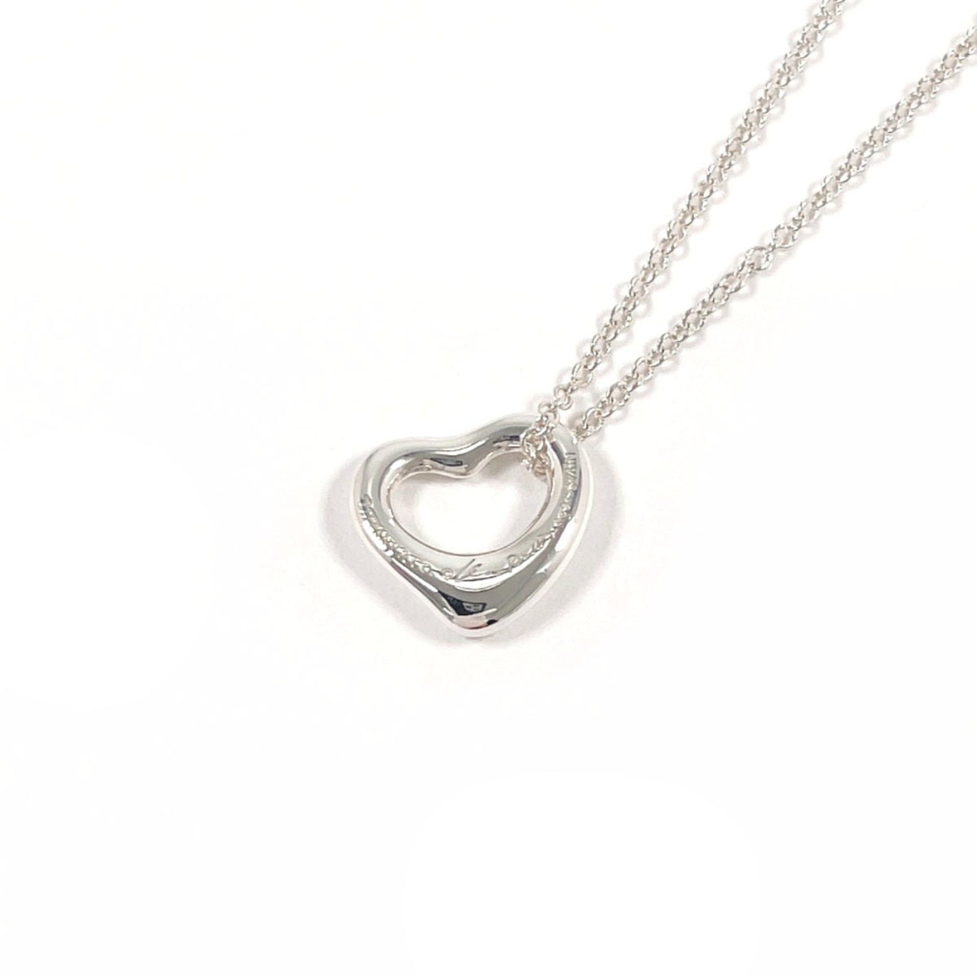 Tiffany & Co. TIFFANY&Co. Tiffany Open Heart Elsa Peretti Necklace, Sterling Silver 925, Women's Size ONE SIZE - 2 Thumbnail