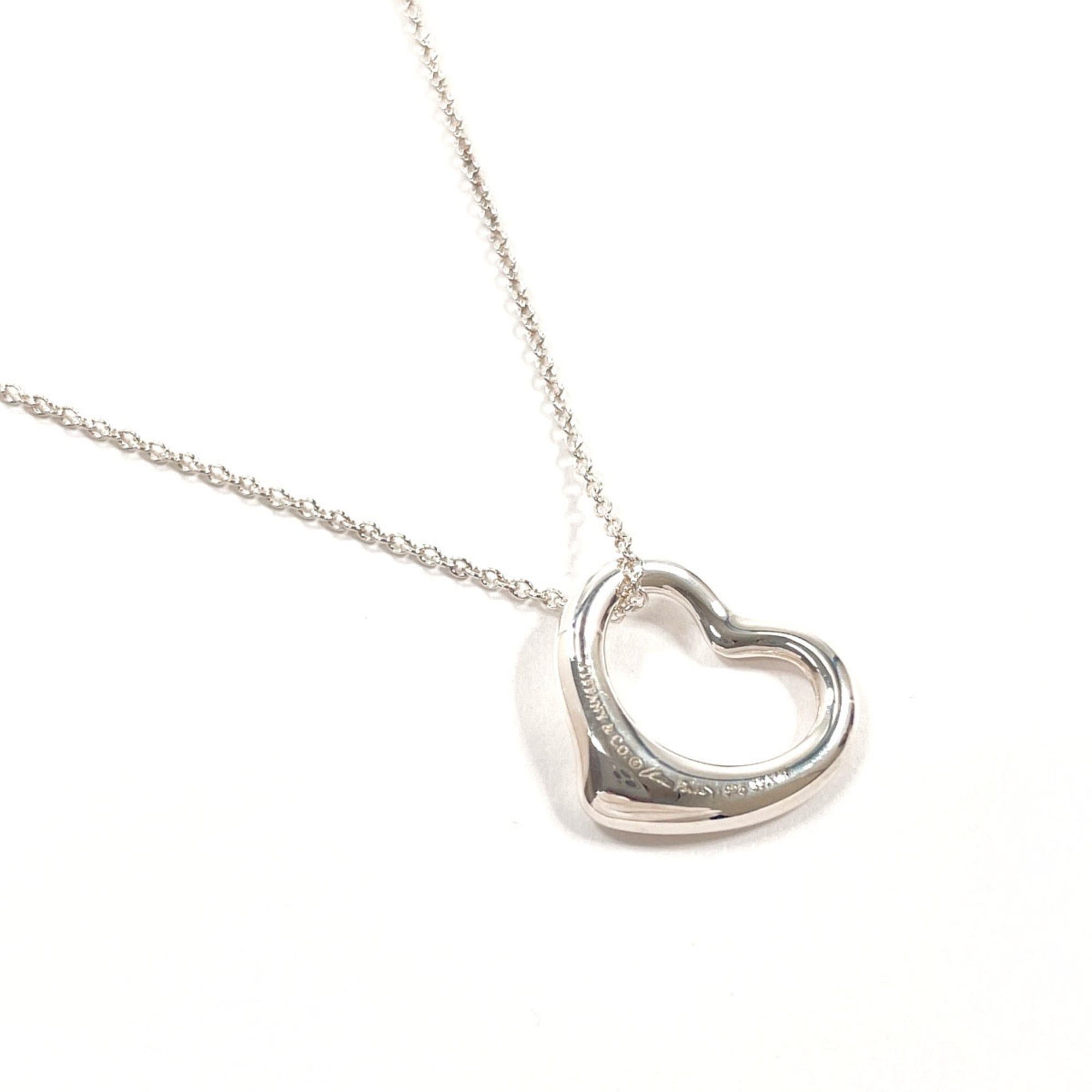 Tiffany & Co. TIFFANY&Co. Tiffany Open Heart Elsa Peretti Necklace, Sterling Silver 925, Women's Size ONE SIZE - 2 Thumbnail