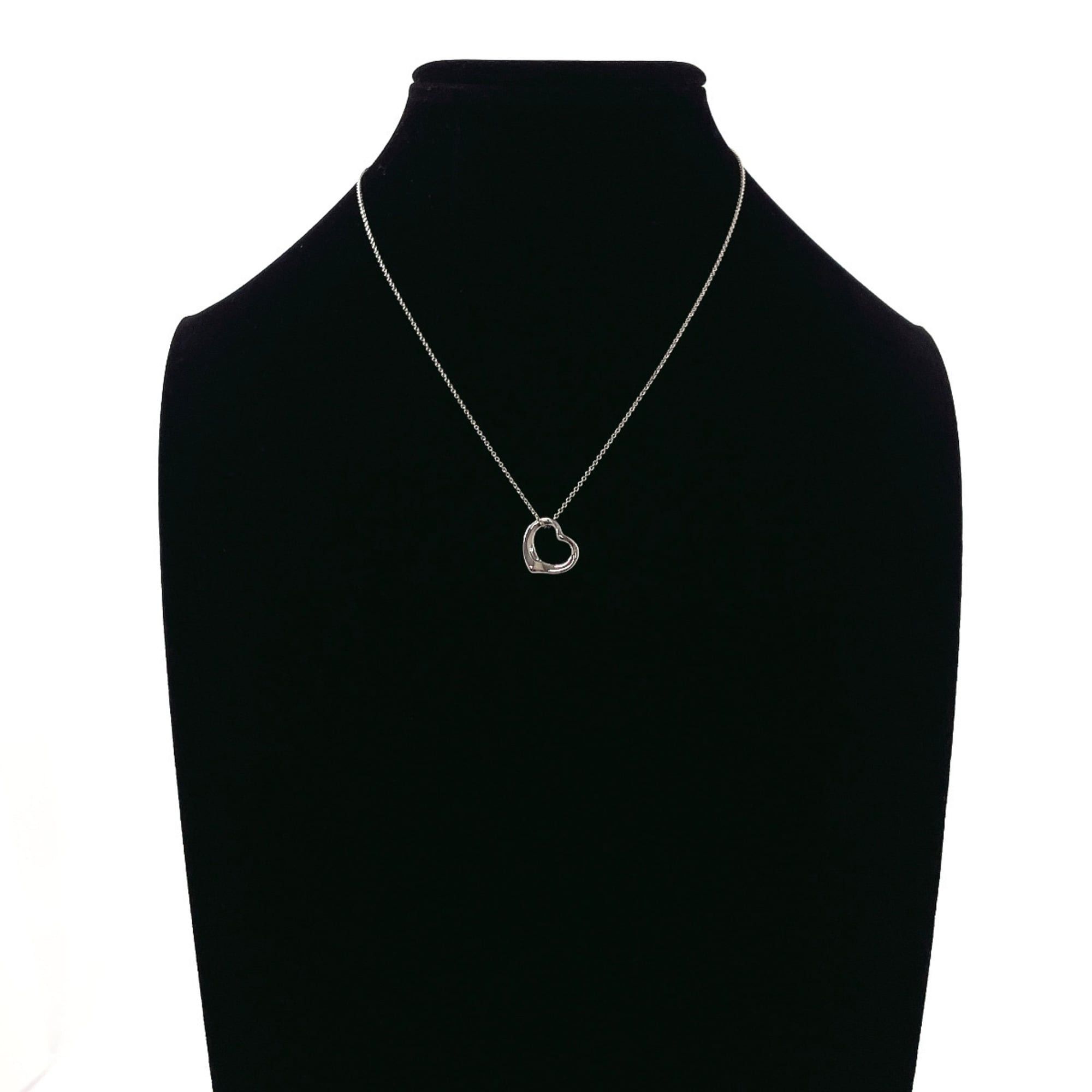 Tiffany & Co. TIFFANY&Co. Tiffany Open Heart Elsa Peretti Necklace, Sterling Silver 925, Women's Size ONE SIZE - 7 Thumbnail