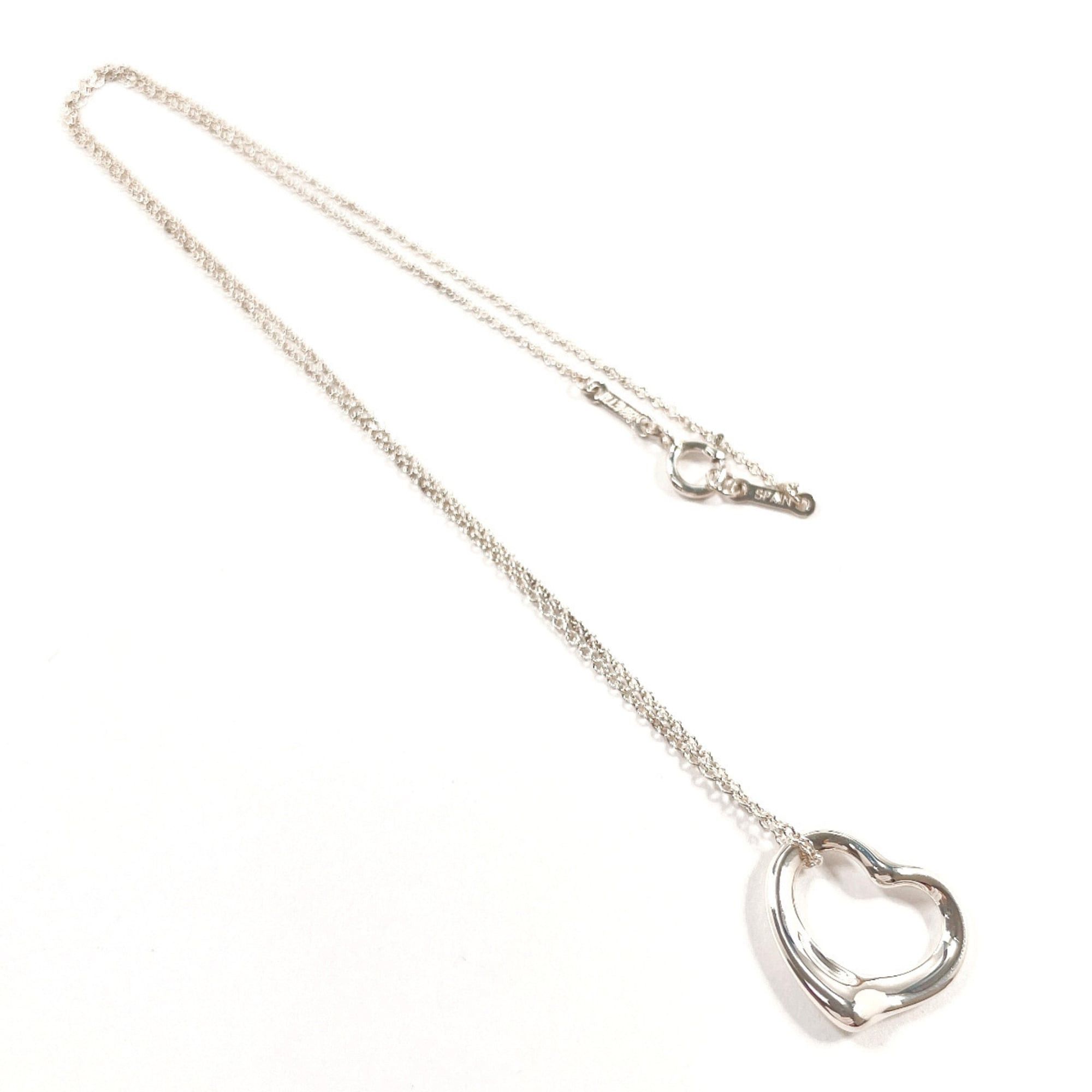 Tiffany & Co. TIFFANY&Co. Tiffany Open Heart Elsa Peretti Necklace, Sterling Silver 925, Women's Size ONE SIZE - 3 Thumbnail