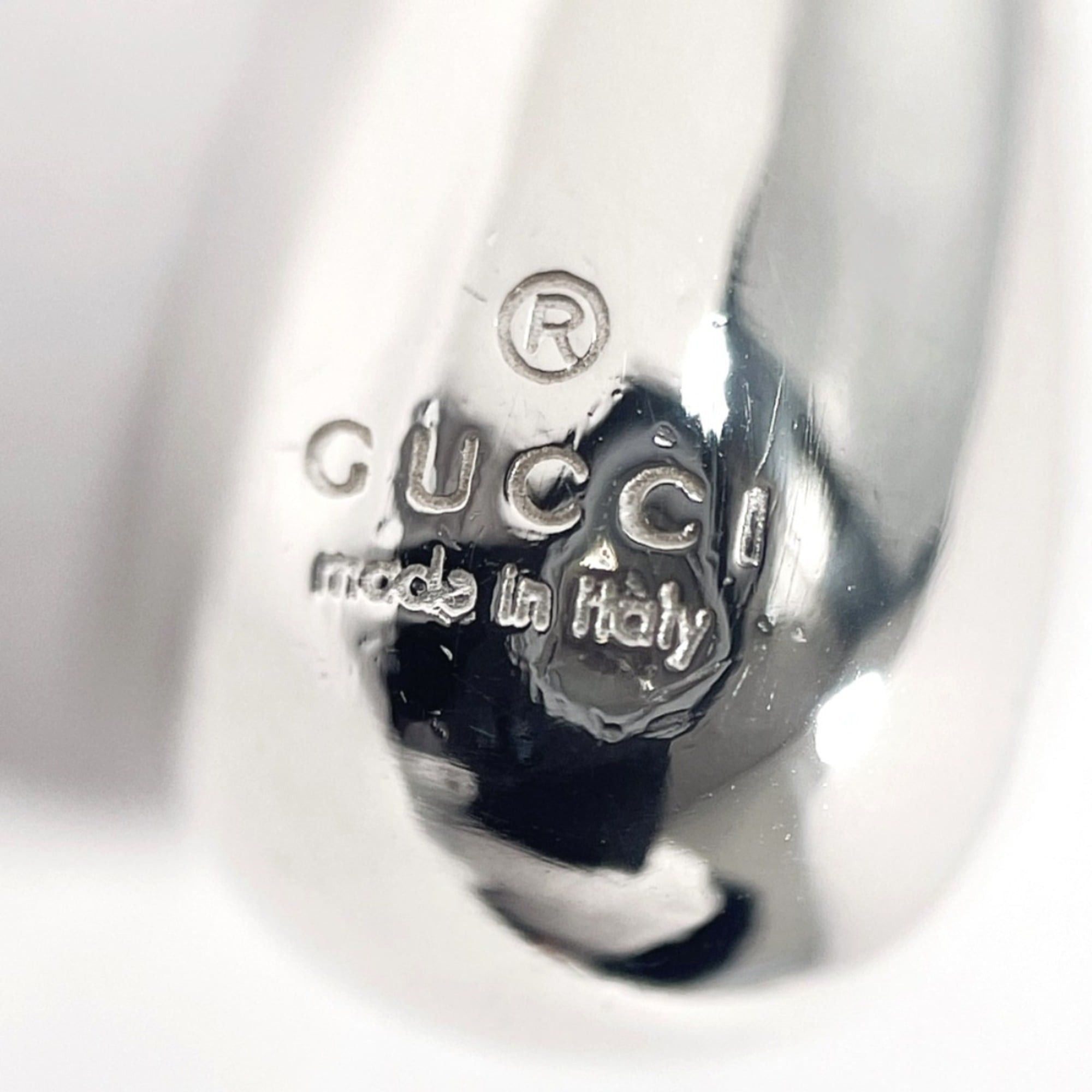 Gucci GUCCI Teardrop Ring, Sterling Silver 925, Size 15.5cm, Unisex Size ONE SIZE - 3 Thumbnail