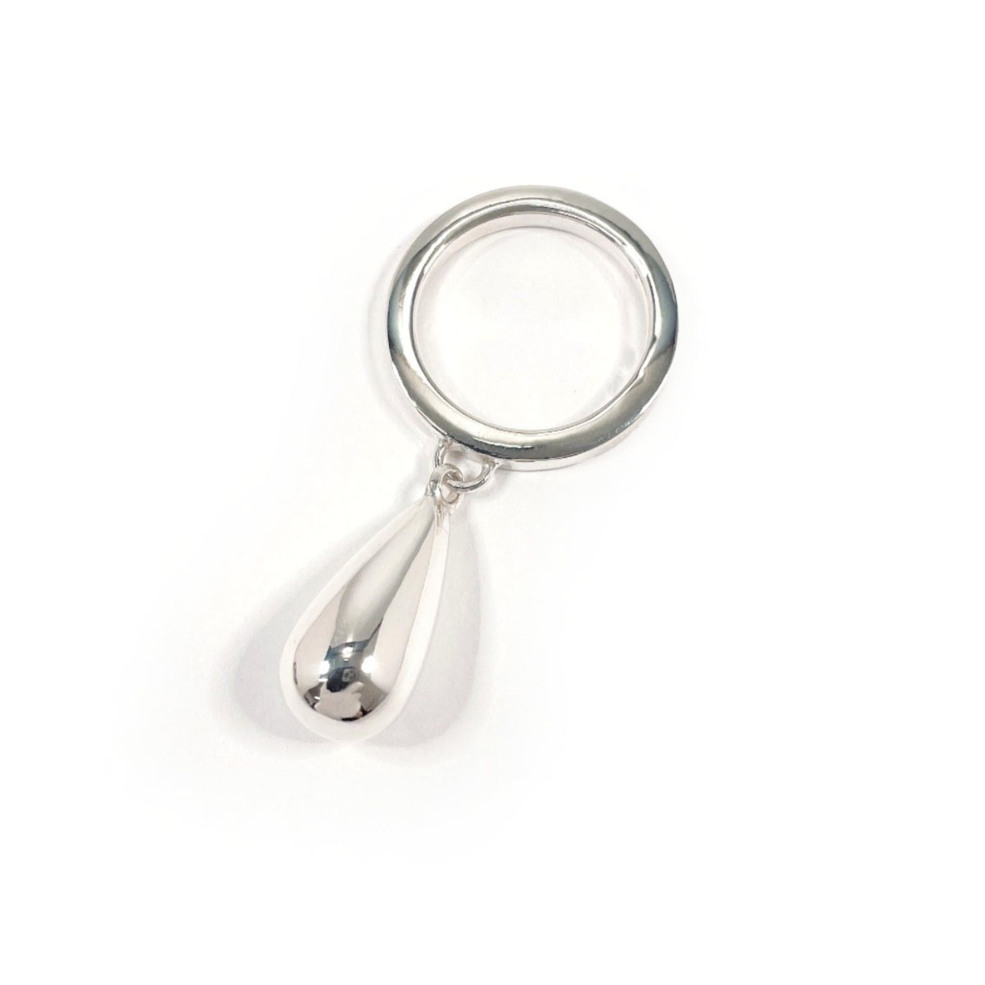 Gucci GUCCI Teardrop Ring, Sterling Silver 925, Size 15.5cm, Unisex Size ONE SIZE - 2 Thumbnail