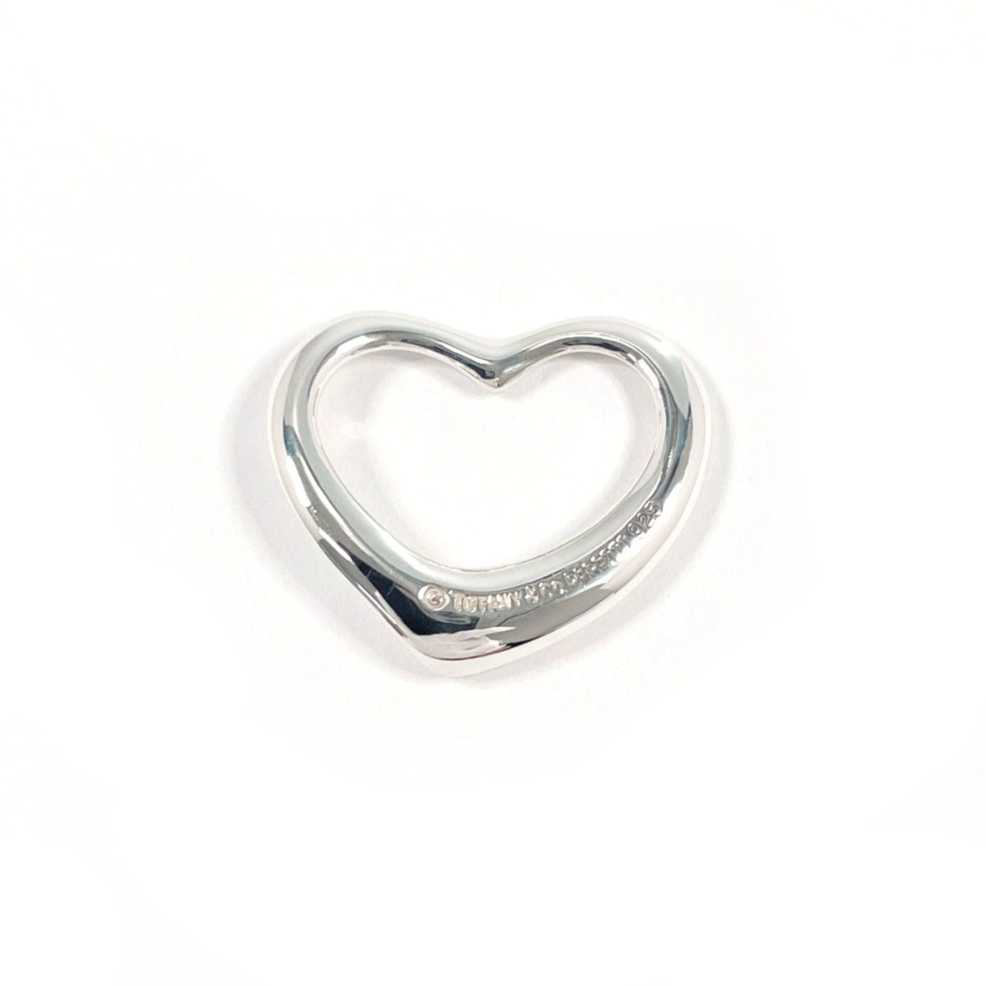 Tiffany & Co. TIFFANY&Co. Tiffany Open Heart Elsa Peretti Pendant Top, Sterling Silver 925, Silver, Women's Size ONE SIZE - 2 Thumbnail