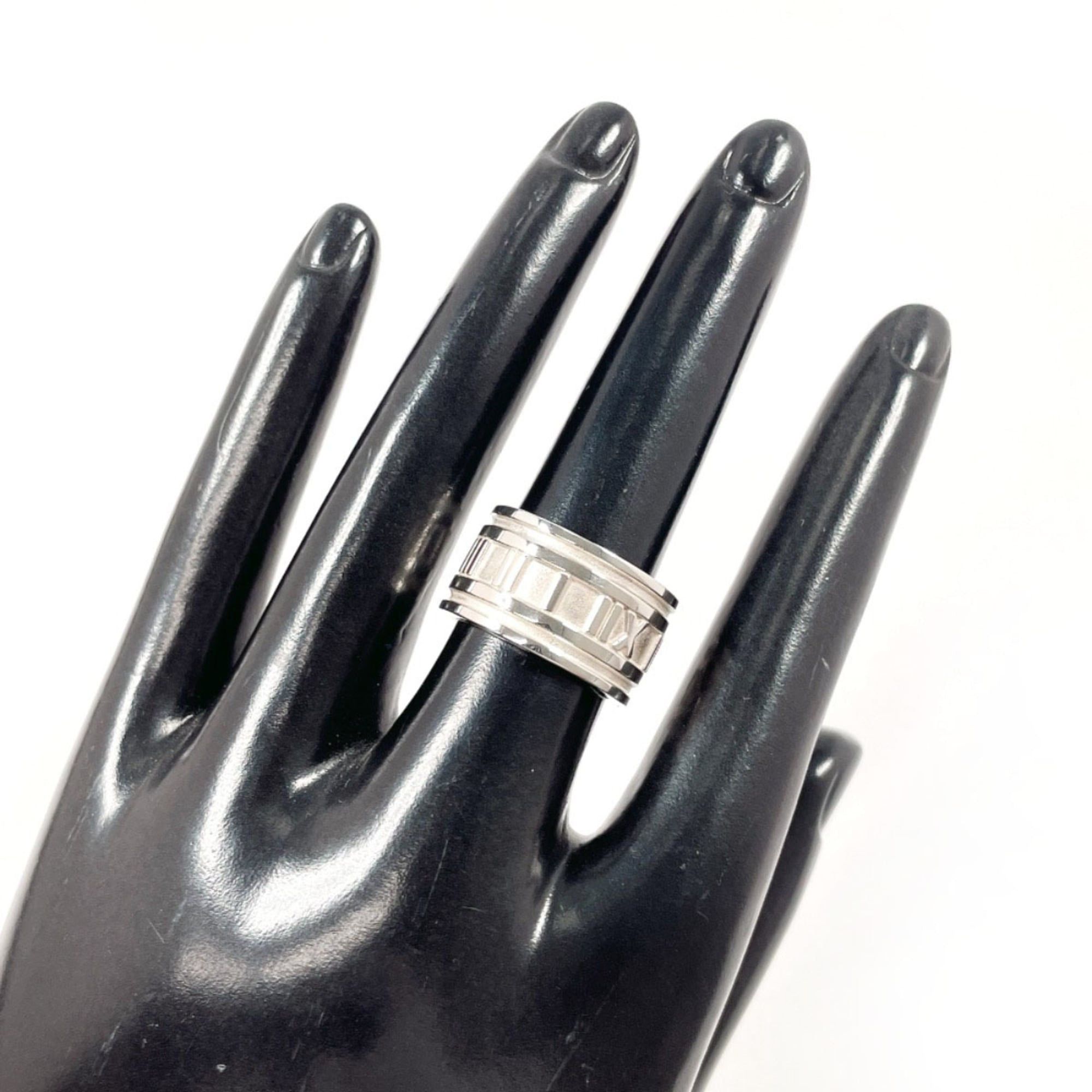Tiffany & Co. TIFFANY&Co. Tiffany Atlas Ring, Sterling Silver 925, 11.5cm, Unisex Size ONE SIZE - 6 Thumbnail