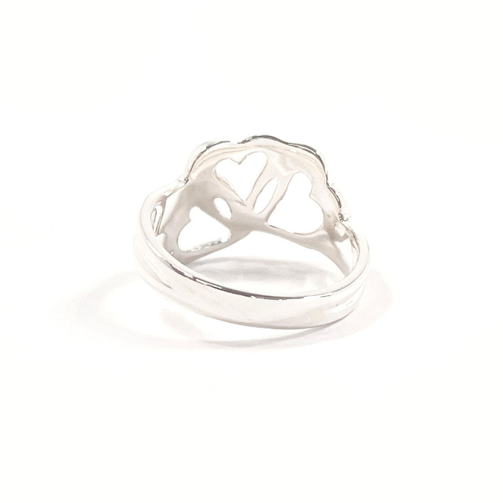 Tiffany & Co. TIFFANY&Co. Tiffany Triple Heart Ring, Sterling Silver 925, Size 8, Silver, Women's Size ONE SIZE - 2 Thumbnail