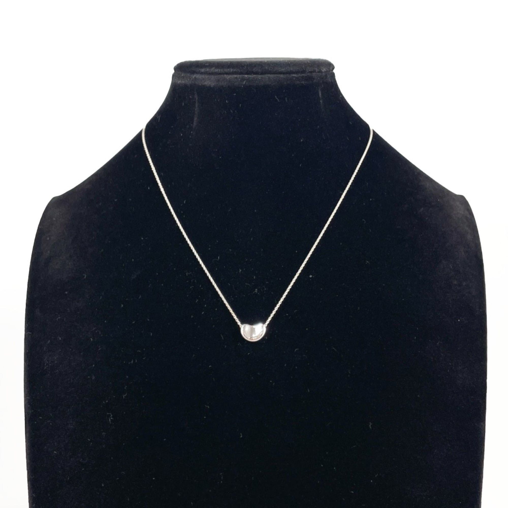 Tiffany & Co. TIFFANY&Co. Tiffany Bean Elsa Peretti Necklace, Sterling Silver 925, Silver, Women's Size ONE SIZE - 7 Thumbnail
