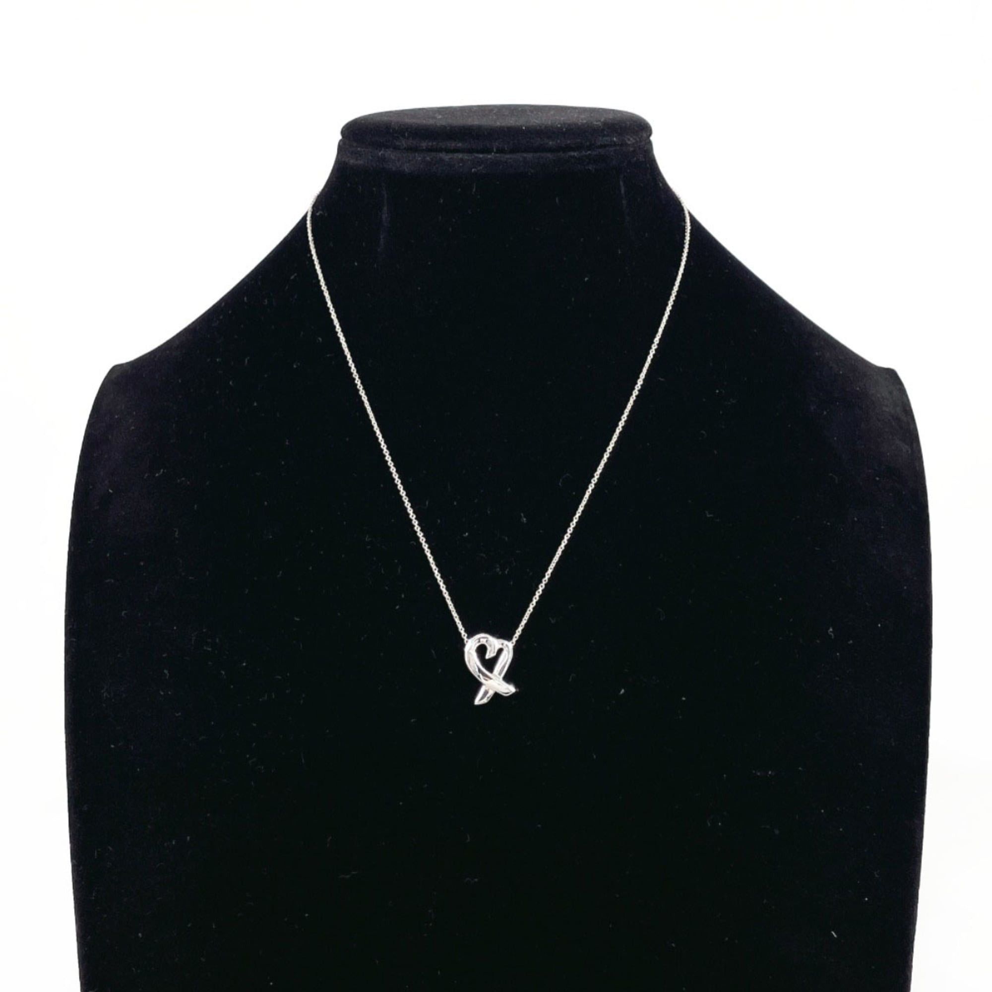 Tiffany & Co. TIFFANY&Co. Tiffany Loving Heart Paloma Picasso Necklace, Sterling Silver 925, Silver, Women's Size ONE SIZE - 7 Thumbnail