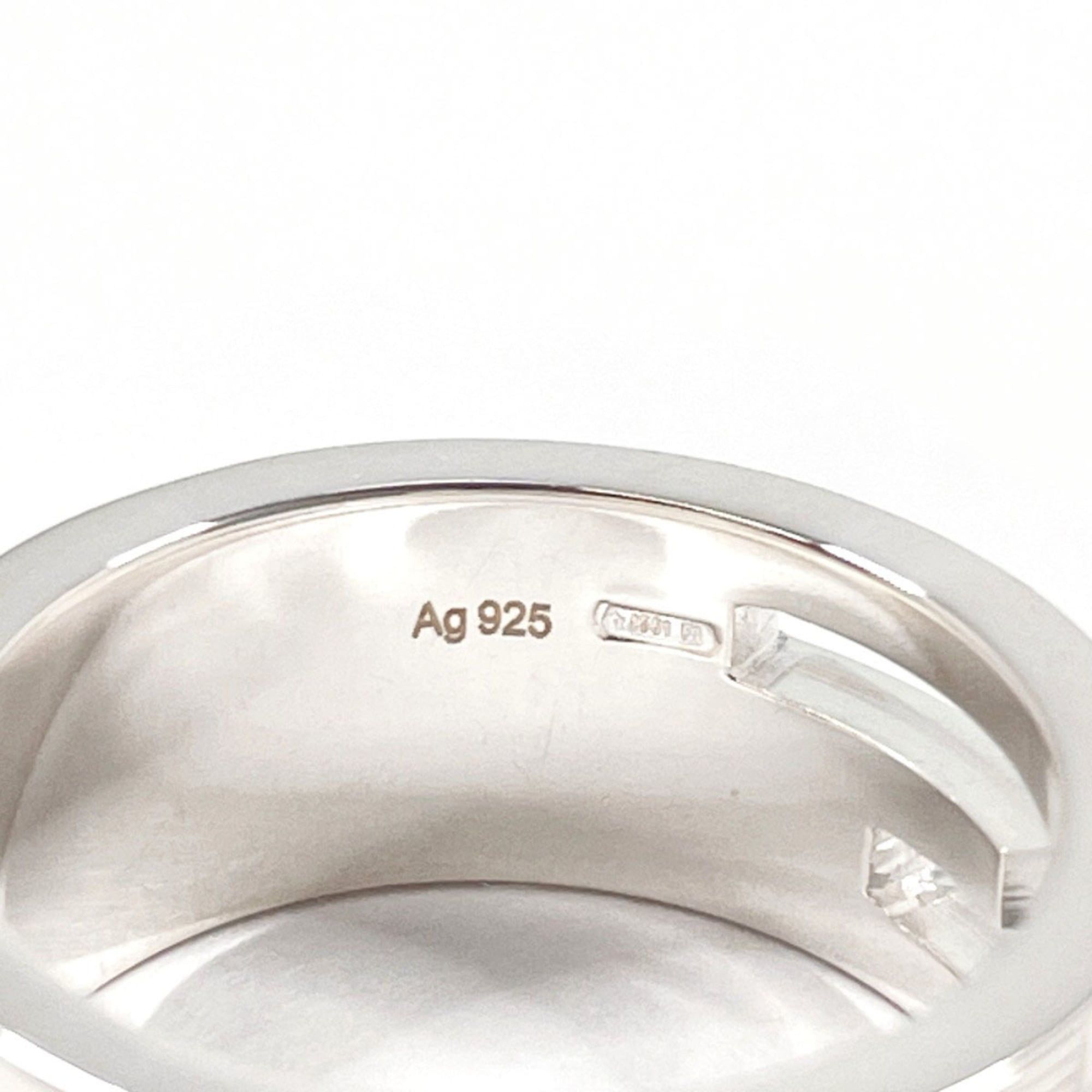 Gucci GUCCI Branded Cutout G Ring, Sterling Silver 925, Size 11, Silver, Women's Size ONE SIZE - 4 Thumbnail