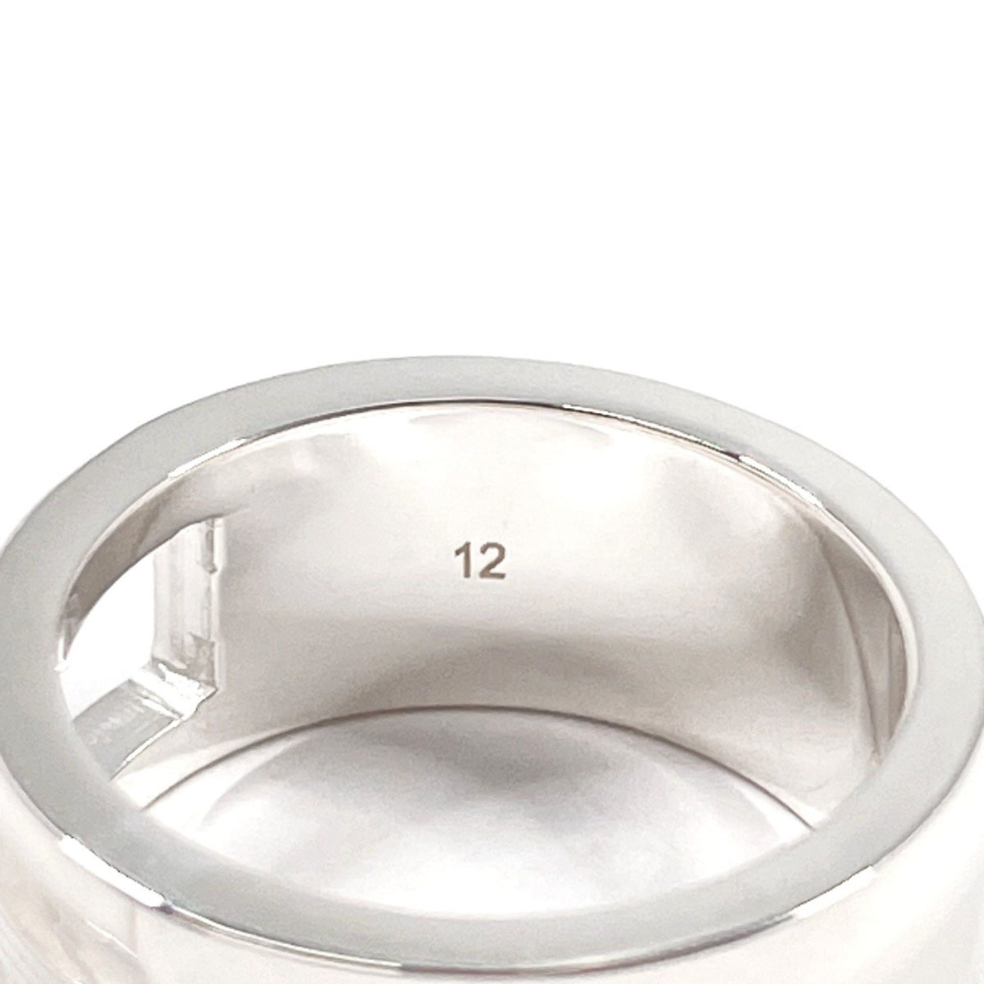 Gucci GUCCI Branded Cutout G Ring, Sterling Silver 925, Size 11, Silver, Women's Size ONE SIZE - 5 Thumbnail