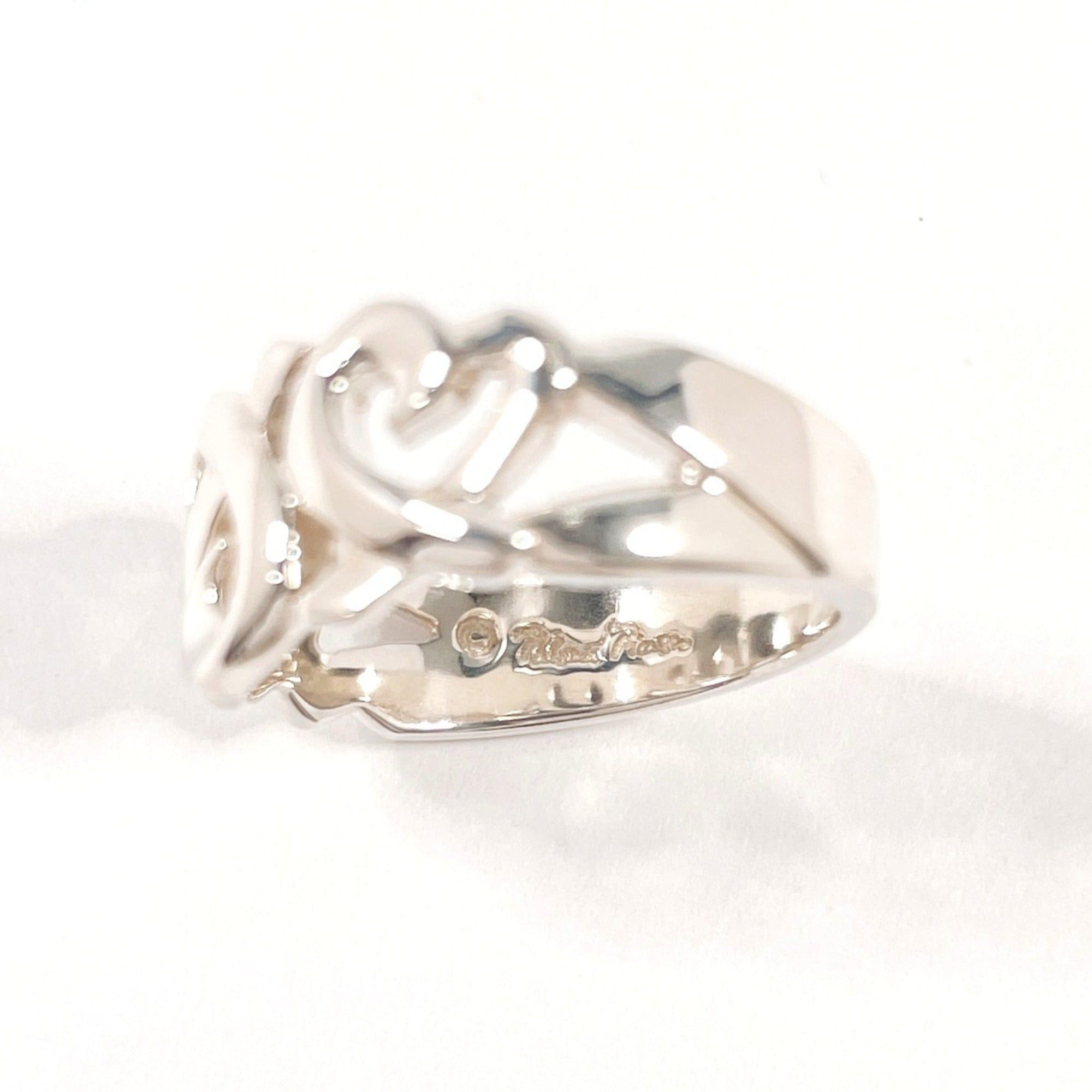 Tiffany & Co. TIFFANY&Co. Tiffany Triple Loving Heart Paloma Picasso Ring, Sterling Silver 925, Size 9.5cm, Women's Size ONE SIZE - 4 Thumbnail