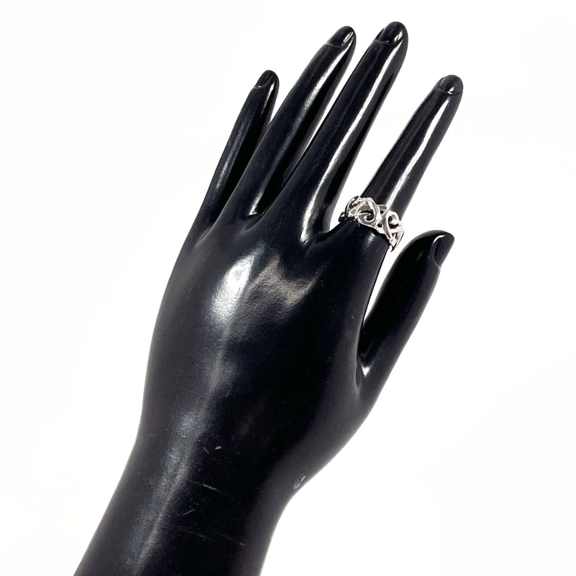 Tiffany & Co. TIFFANY&Co. Tiffany Triple Loving Heart Paloma Picasso Ring, Sterling Silver 925, Size 9.5cm, Women's Size ONE SIZE - 7 Thumbnail