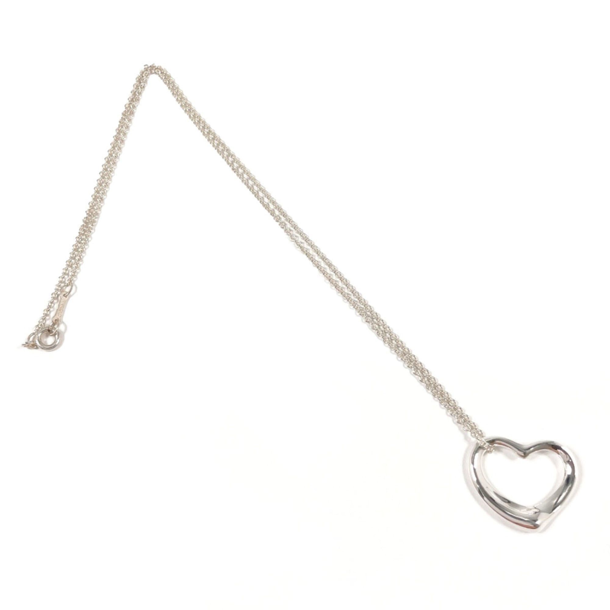 Tiffany & Co. TIFFANY&Co. Tiffany Open Heart Elsa Peretti Necklace, Sterling Silver 925, Women's Size ONE SIZE - 3 Thumbnail