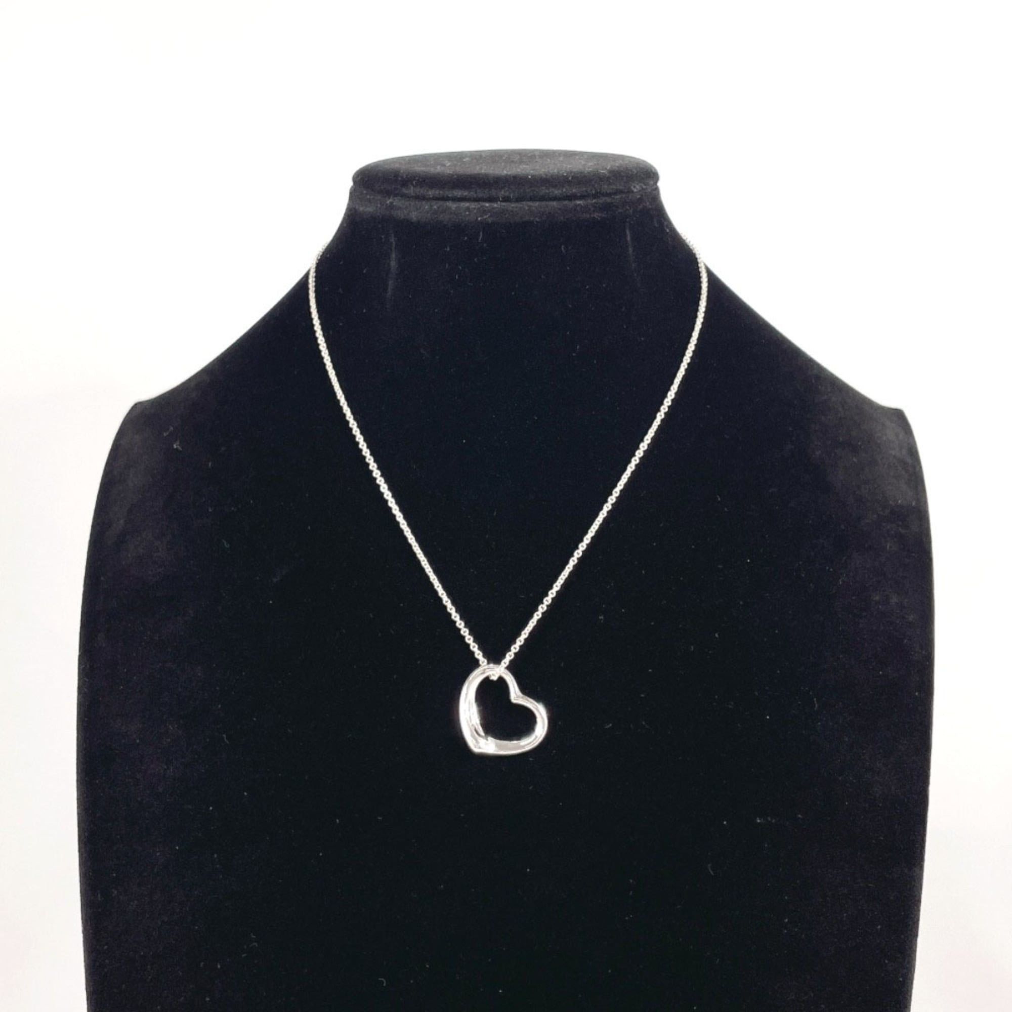 Tiffany & Co. TIFFANY&Co. Tiffany Open Heart Elsa Peretti Necklace, Sterling Silver 925, Women's Size ONE SIZE - 7 Thumbnail