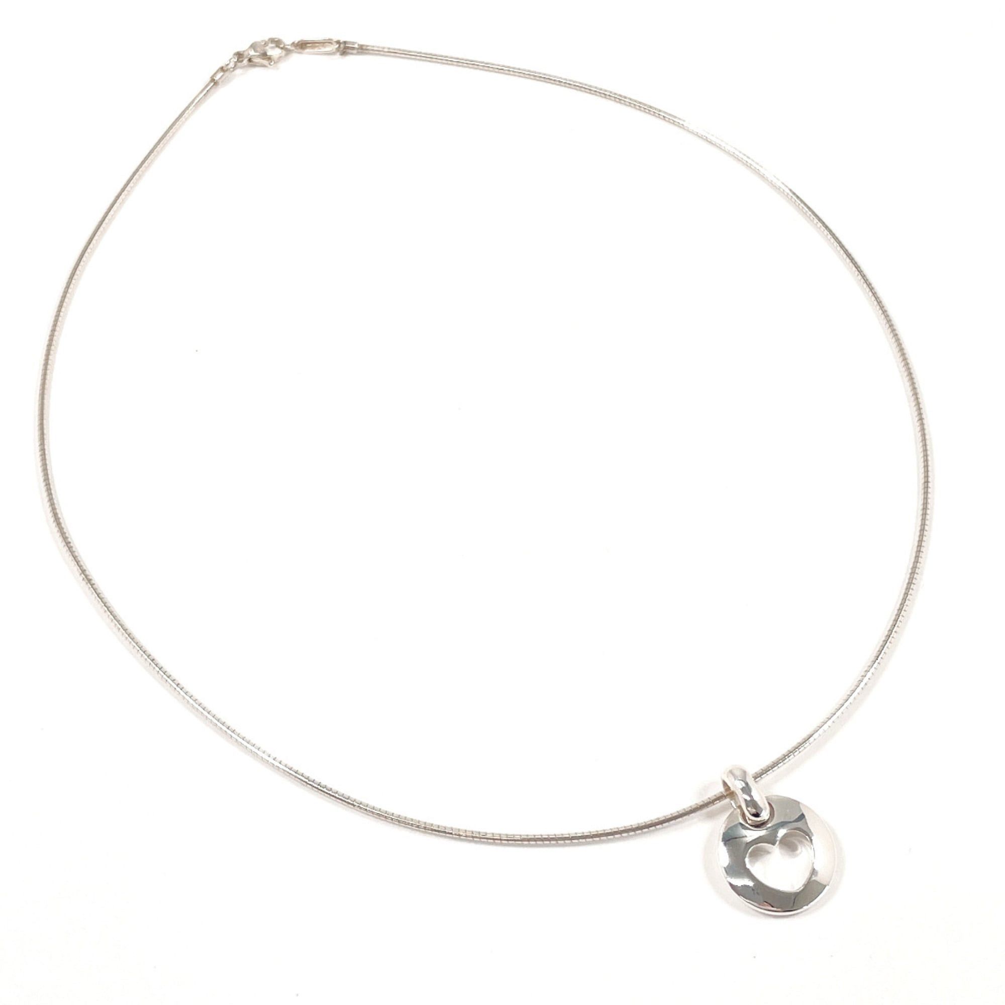 Tiffany & Co. TIFFANY&Co. Tiffany Pierced Heart Necklace, Sterling Silver 925, Silver, Women's Size ONE SIZE - 3 Thumbnail