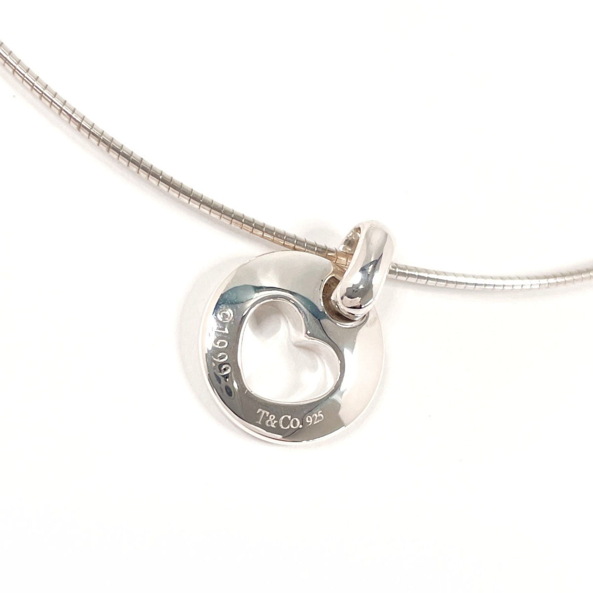 Tiffany & Co. TIFFANY&Co. Tiffany Pierced Heart Necklace, Sterling Silver 925, Silver, Women's Size ONE SIZE - 4 Thumbnail