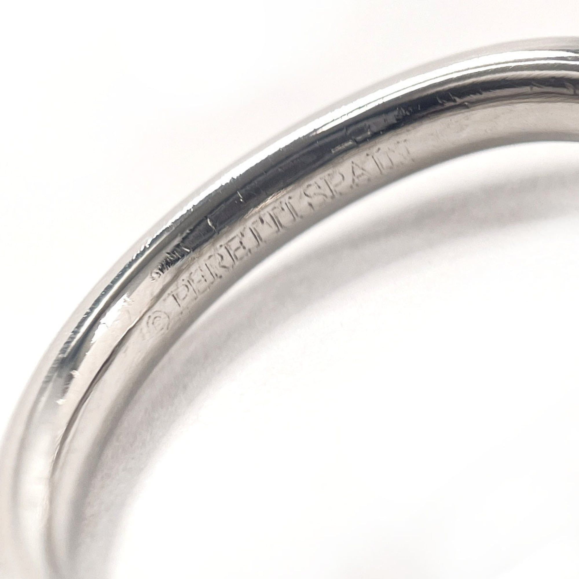 Tiffany & Co. TIFFANY&Co. Tiffany Curved Band Ring, Elsa Peretti design, Pt950 platinum/diamond 6.5, silver, women's. Size ONE SIZE - 4 Thumbnail