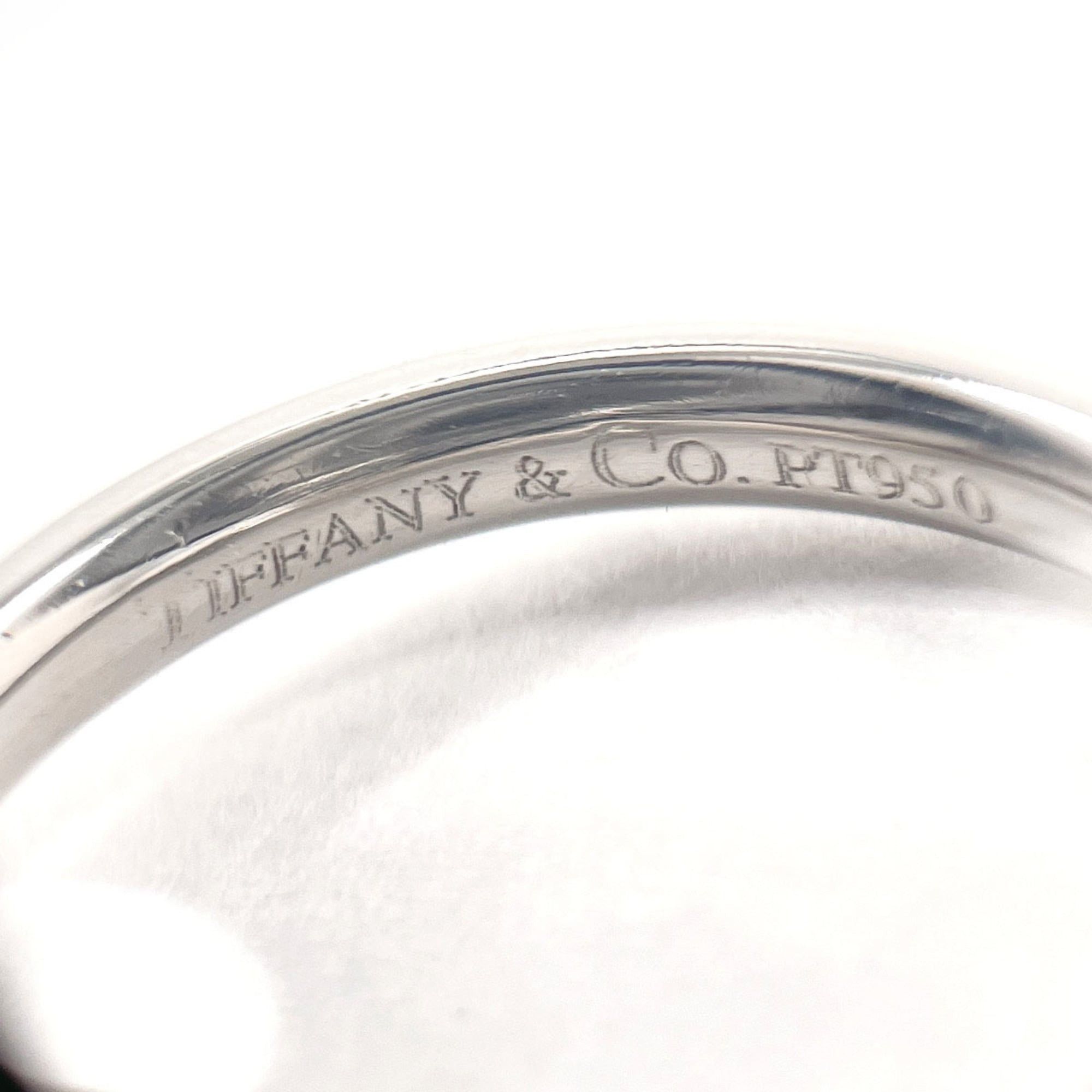 Tiffany & Co. TIFFANY&Co. Tiffany Curved Band Ring, Elsa Peretti design, Pt950 platinum/diamond 6.5, silver, women's. Size ONE SIZE - 3 Thumbnail