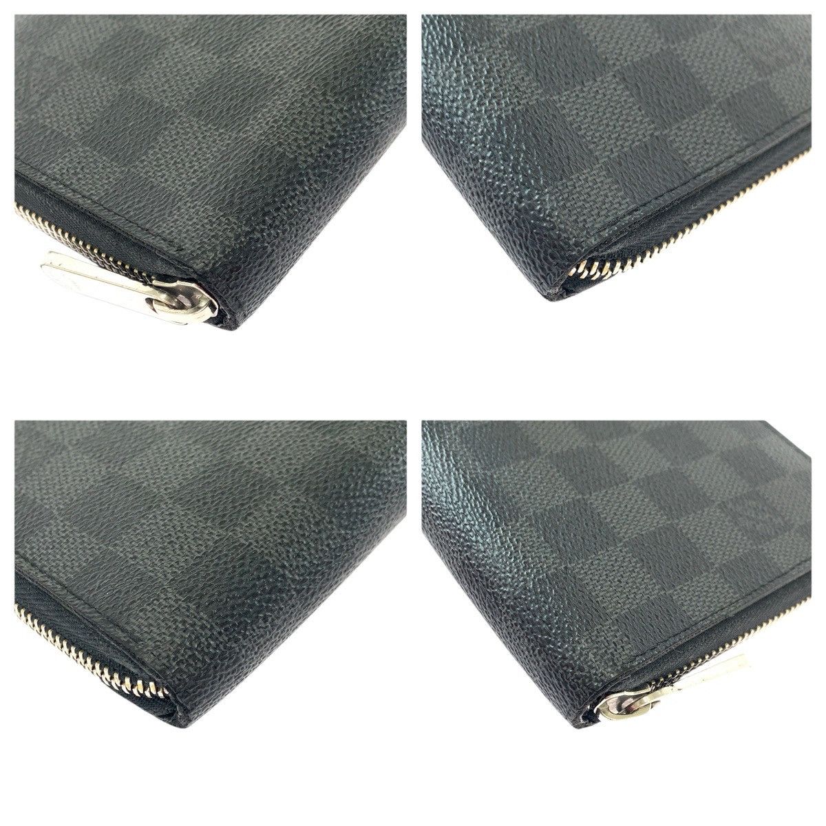 Louis Vuitton Louis Vuitton Louis Vuitton Zippy Organizer Damier Graphite Wallet Textile Long Wallet N63077 DUTY FREE for USA Size ONE SIZE - 3 Thumbnail