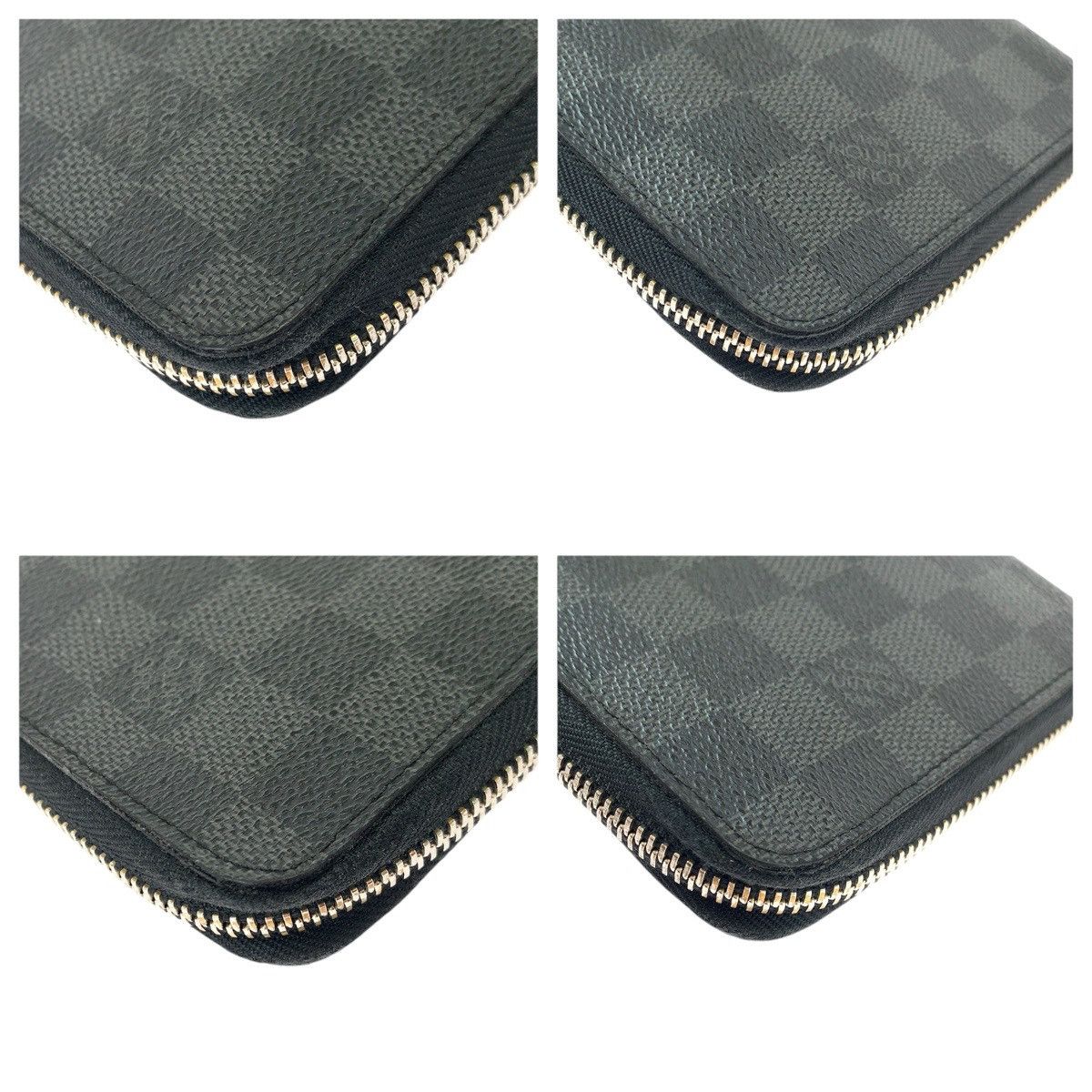 Louis Vuitton Louis Vuitton Louis Vuitton Zippy Organizer Damier Graphite Wallet Textile Long Wallet N63077 DUTY FREE for USA Size ONE SIZE - 4 Thumbnail