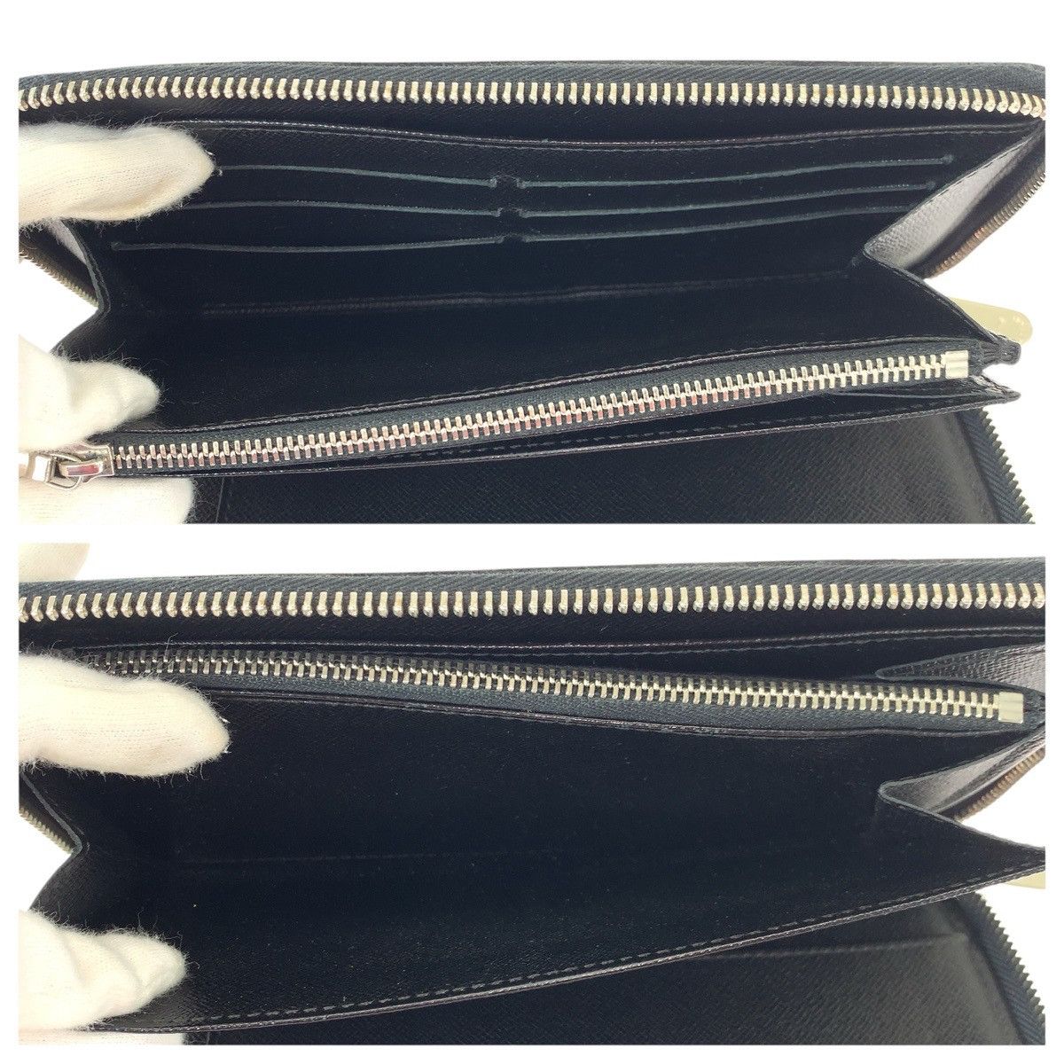 Louis Vuitton Louis Vuitton Louis Vuitton Zippy Organizer Damier Graphite Wallet Textile Long Wallet N63077 DUTY FREE for USA Size ONE SIZE - 9 Thumbnail