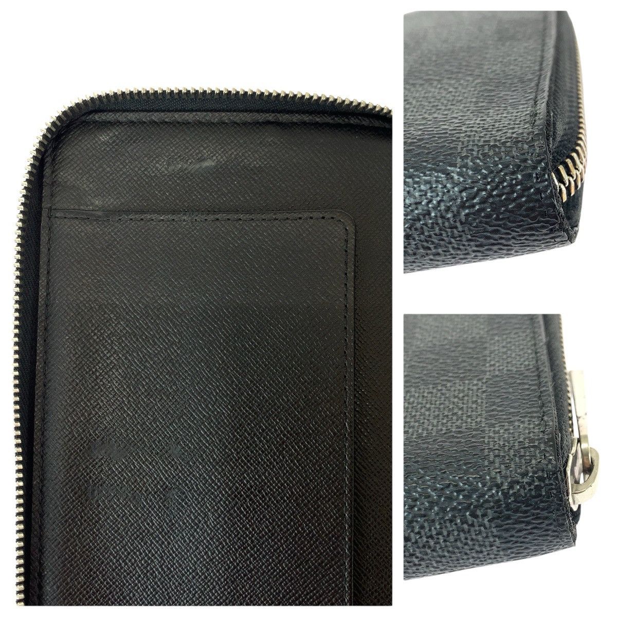 Louis Vuitton Louis Vuitton Louis Vuitton Zippy Organizer Damier Graphite Wallet Textile Long Wallet N63077 DUTY FREE for USA Size ONE SIZE - 6 Thumbnail