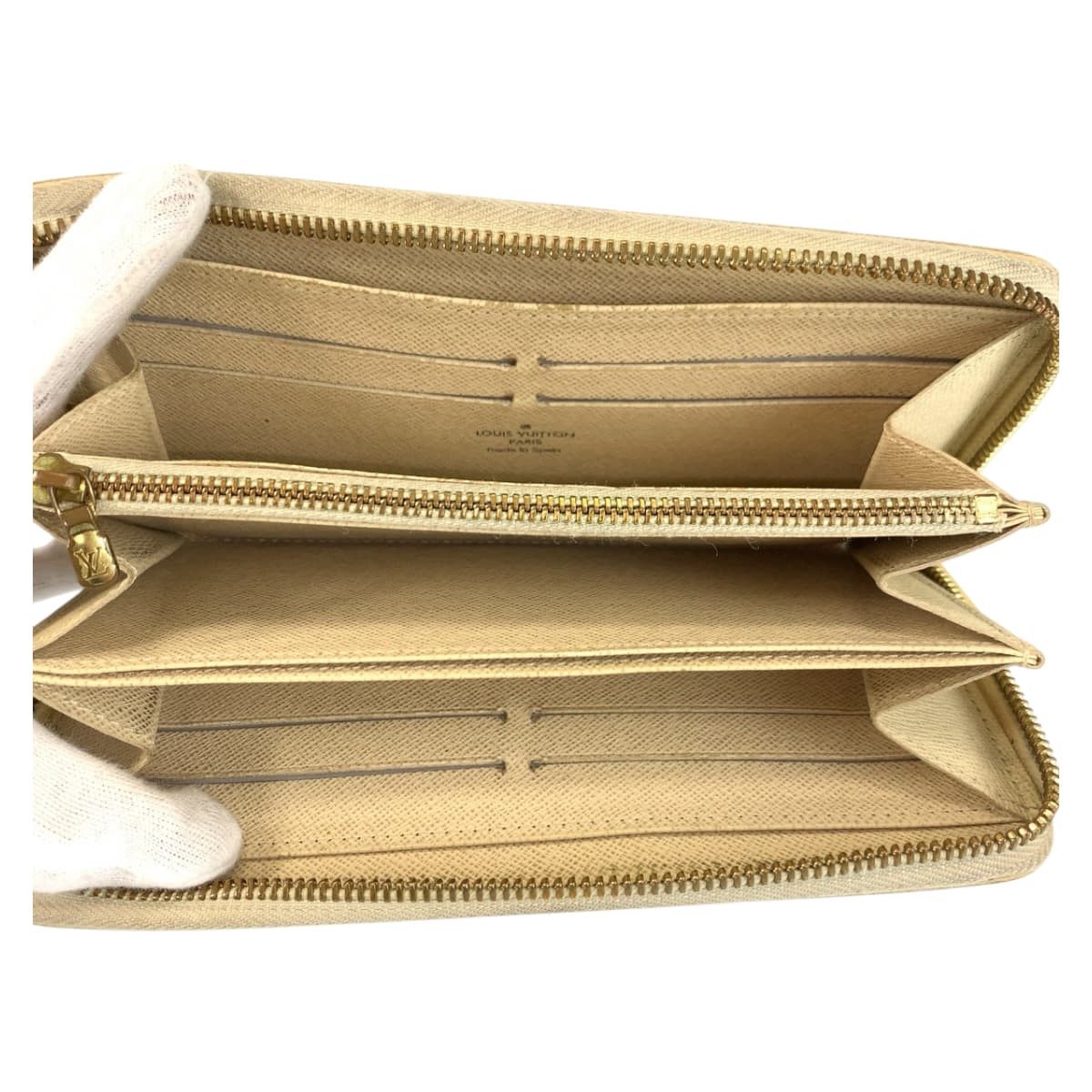 Louis Vuitton Louis Vuitton Louis Vuitton Zippy Wallet Damier Azur Long Wallet Textile Long Wallet N60019 DUTY FREE for USA Size ONE SIZE - 7 Thumbnail