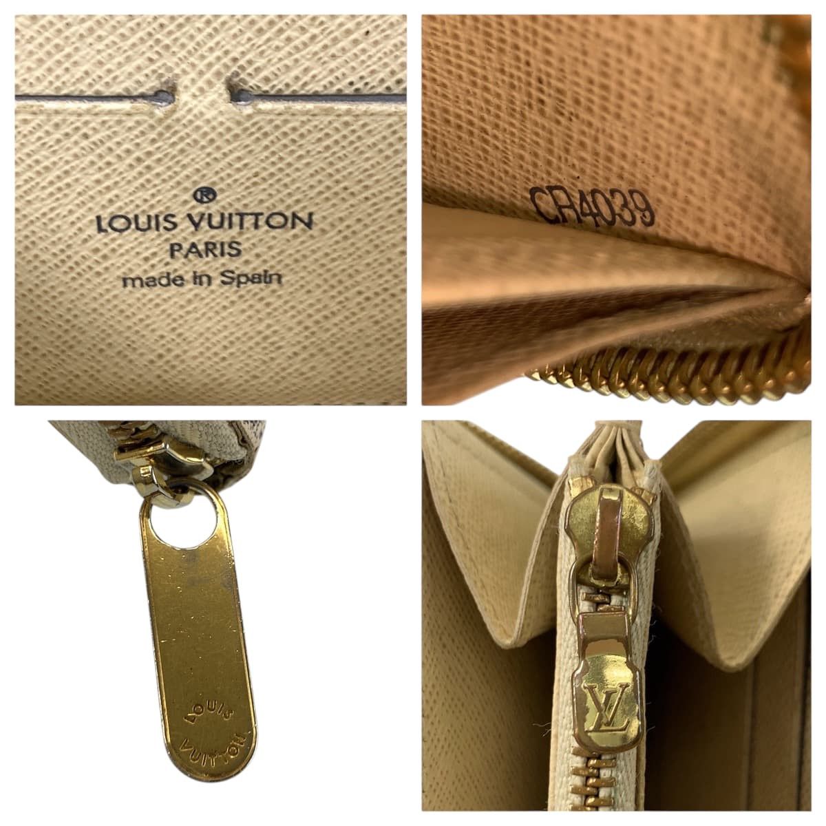 Louis Vuitton Louis Vuitton Louis Vuitton Zippy Wallet Damier Azur Long Wallet Textile Long Wallet N60019 DUTY FREE for USA Size ONE SIZE - 3 Thumbnail