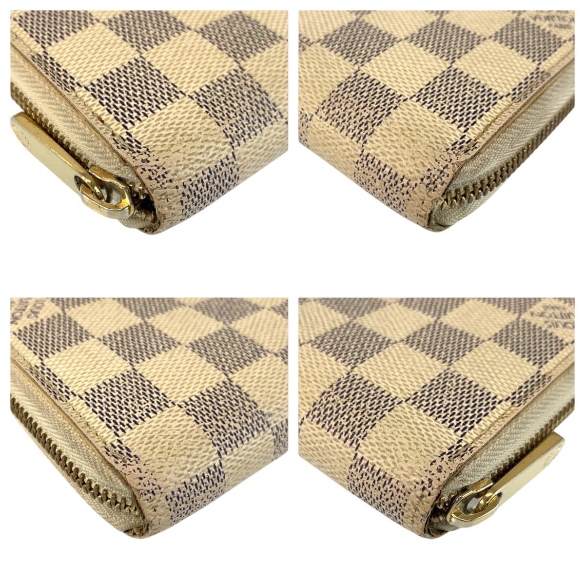 Louis Vuitton Louis Vuitton Louis Vuitton Zippy Wallet Damier Azur Long Wallet Textile Long Wallet N60019 DUTY FREE for USA Size ONE SIZE - 4 Thumbnail