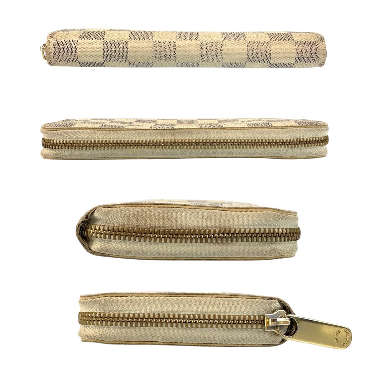 Louis Vuitton Louis Vuitton Louis Vuitton Zippy Wallet Damier Azur Long Wallet Textile Long Wallet N60019 DUTY FREE for USA Size ONE SIZE - 10 Thumbnail