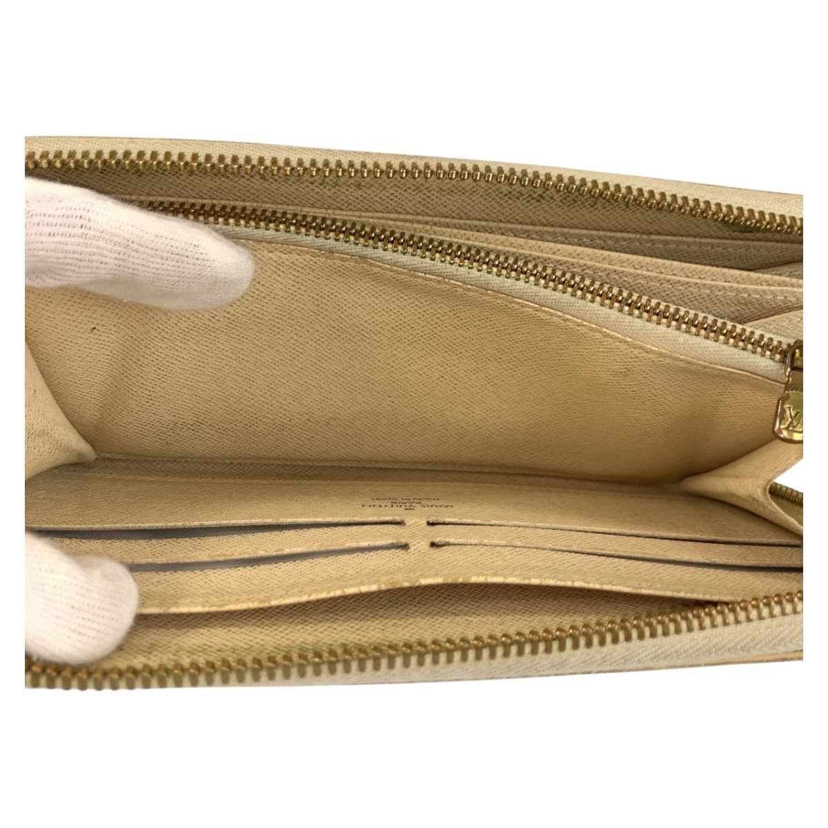 Louis Vuitton Louis Vuitton Louis Vuitton Zippy Wallet Damier Azur Long Wallet Textile Long Wallet N60019 DUTY FREE for USA Size ONE SIZE - 9 Thumbnail