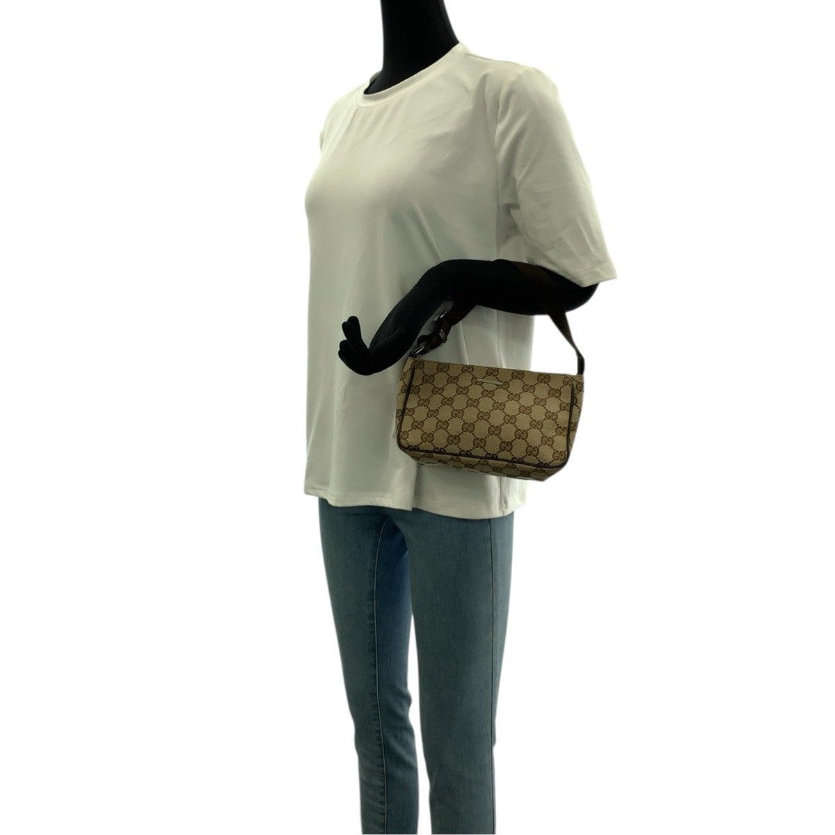Gucci Gucci Gucci GG Canvas Handbag Textile Handbag 106644 DUTY FREE for USA Size ONE SIZE - 6 Thumbnail