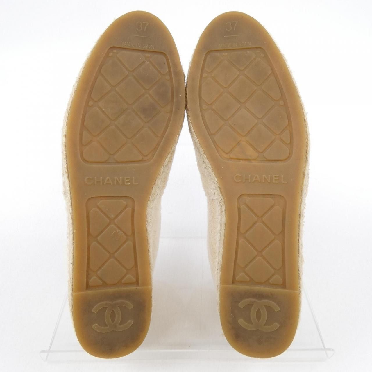 Chanel Chanel Chanel Espadrille Cotton Lambskin Shoes Leather Shoes G29762B15325 DUTY FREE for USA Size ONE SIZE - 4 Thumbnail
