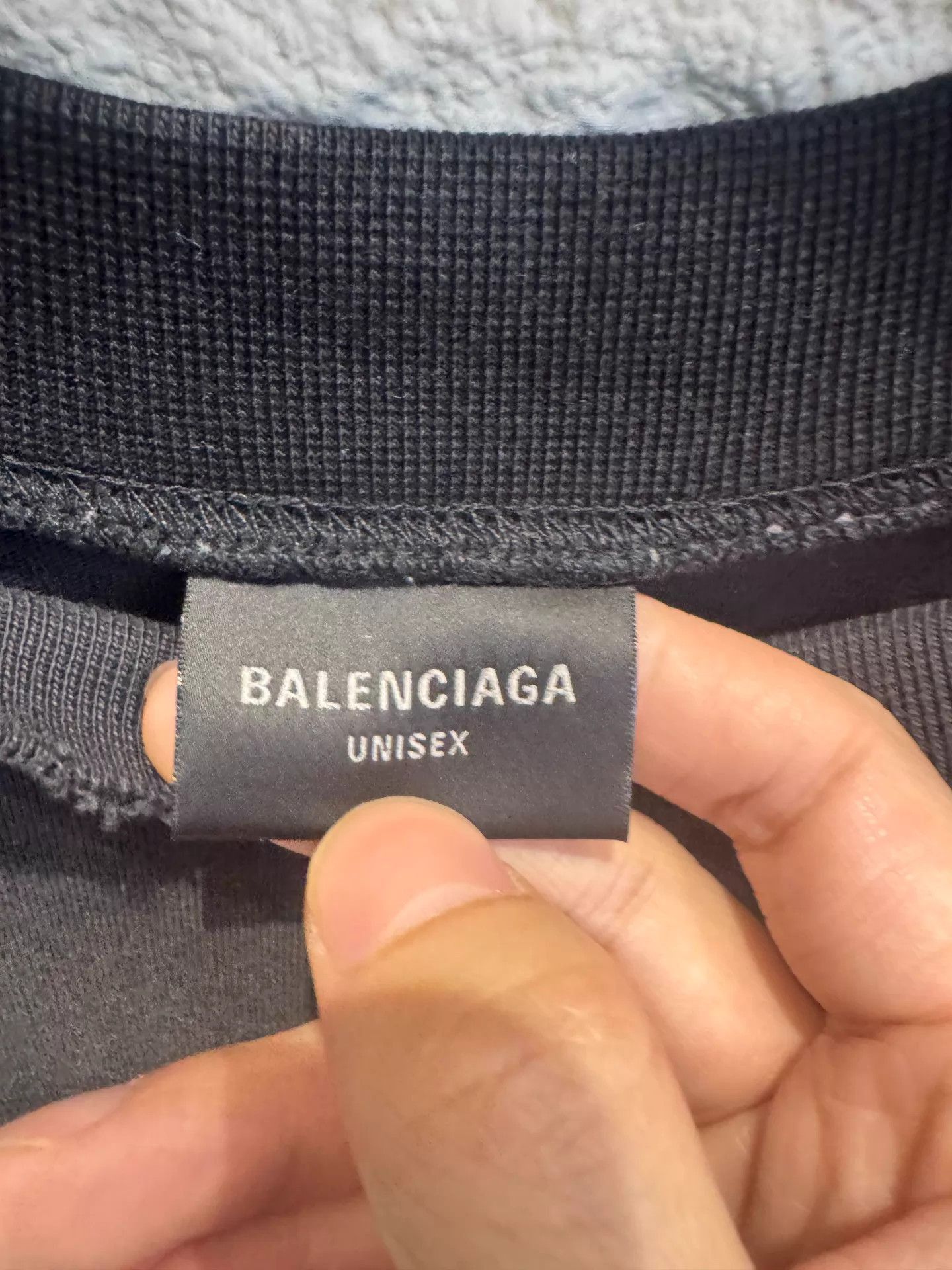Balenciaga Black Short-Sleeve Oversized Graphic T-Shirt Size US M / EU 48-50 / 2 - 2 Thumbnail