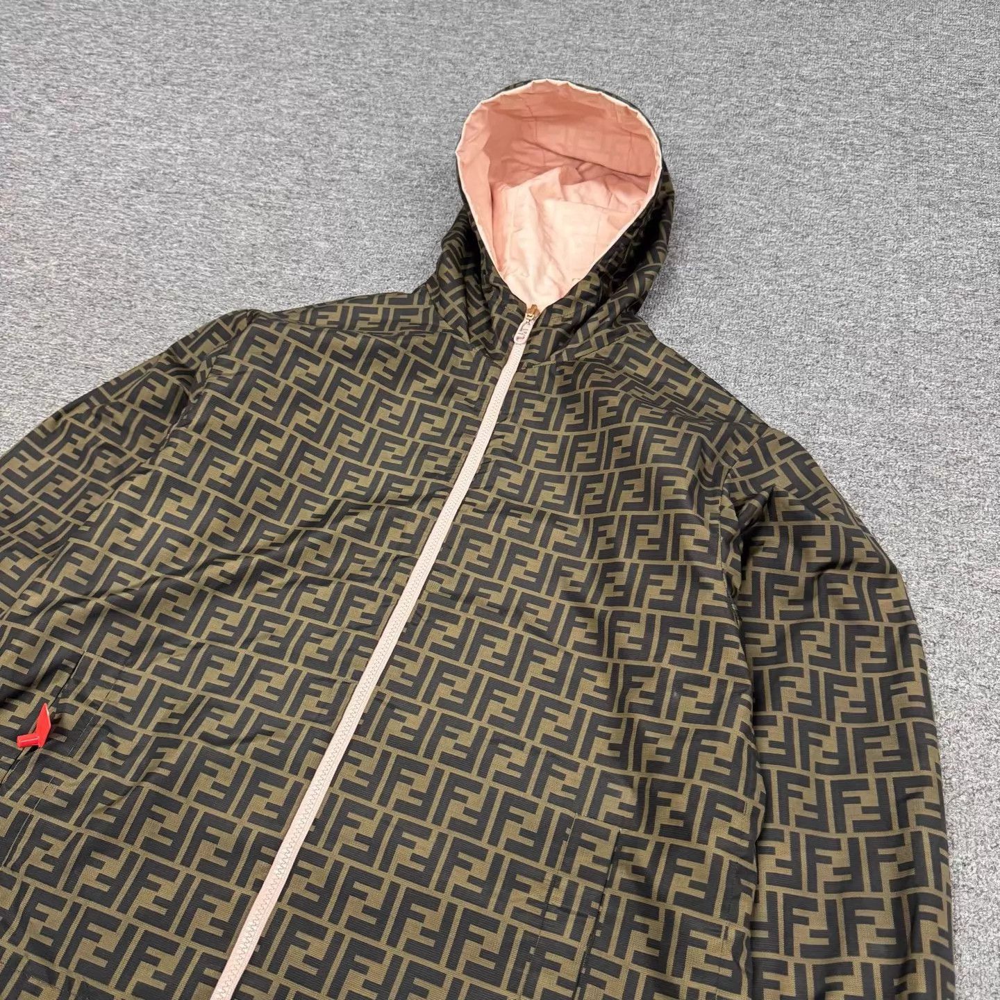 Fendi Multi Pattern Zip-Up Hooded Jacket Size US M / EU 48-50 / 2 - 4 Thumbnail