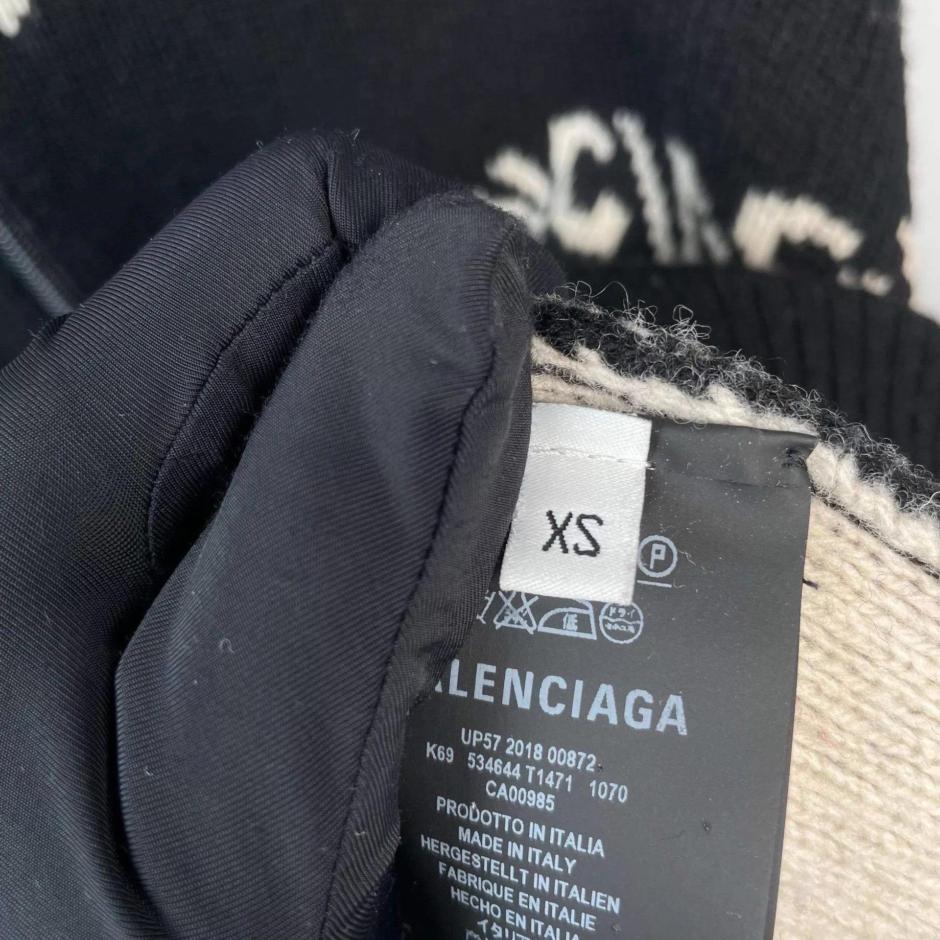 Balenciaga Black High Neck Half-Zip Sweater XS Size US XS / EU 42 / 0 - 4 Thumbnail