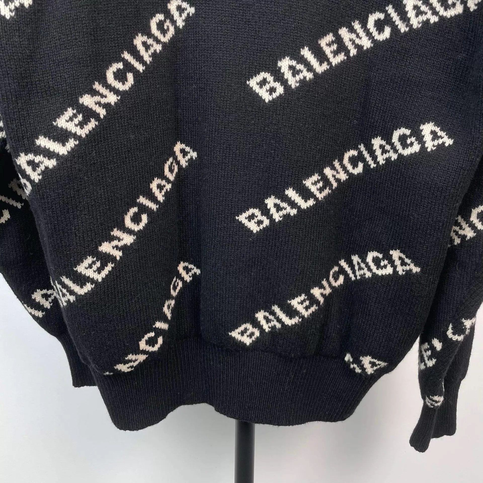 Balenciaga Black High Neck Half-Zip Sweater XS Size US XS / EU 42 / 0 - 7 Thumbnail