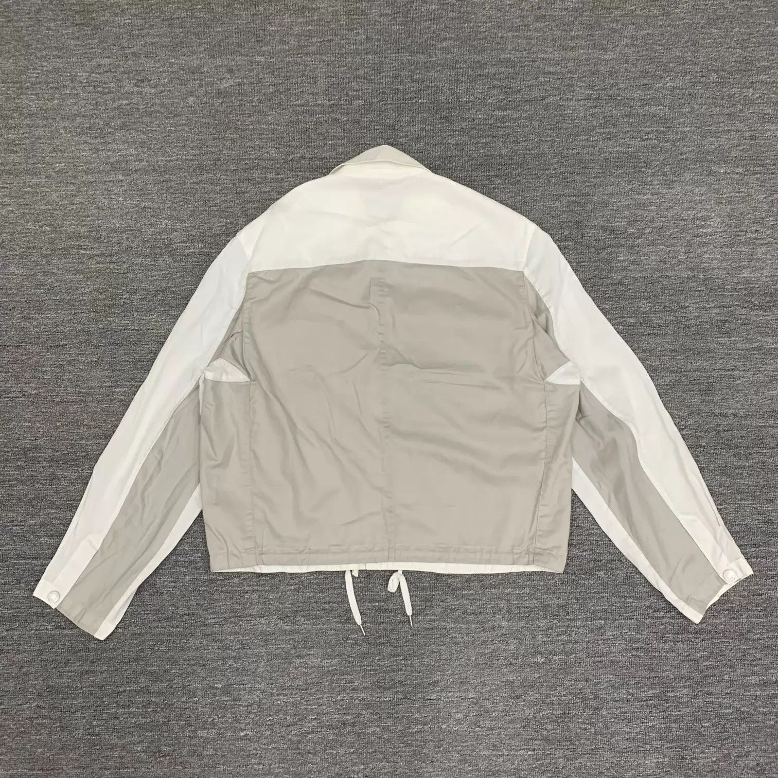 Hermes White Lightweight Jacket with Contrast Panels Size US L / EU 52-54 / 3 - 2 Thumbnail