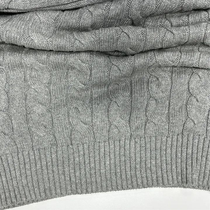 Polo Ralph Lauren Polo Ralph Lauren Men's Gray Cable Knit Sweater Size US XL / EU 56 / 4 - 8 Thumbnail