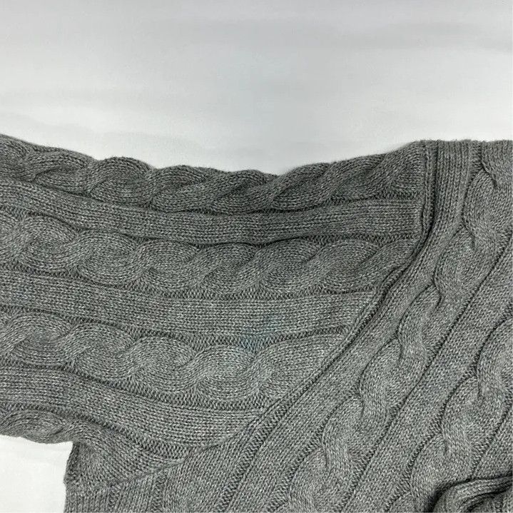 Polo Ralph Lauren Polo Ralph Lauren Men's Gray Cable Knit Sweater Size US XL / EU 56 / 4 - 5 Thumbnail