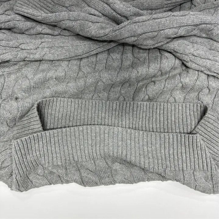 Polo Ralph Lauren Polo Ralph Lauren Men's Gray Cable Knit Sweater Size US XL / EU 56 / 4 - 9 Thumbnail