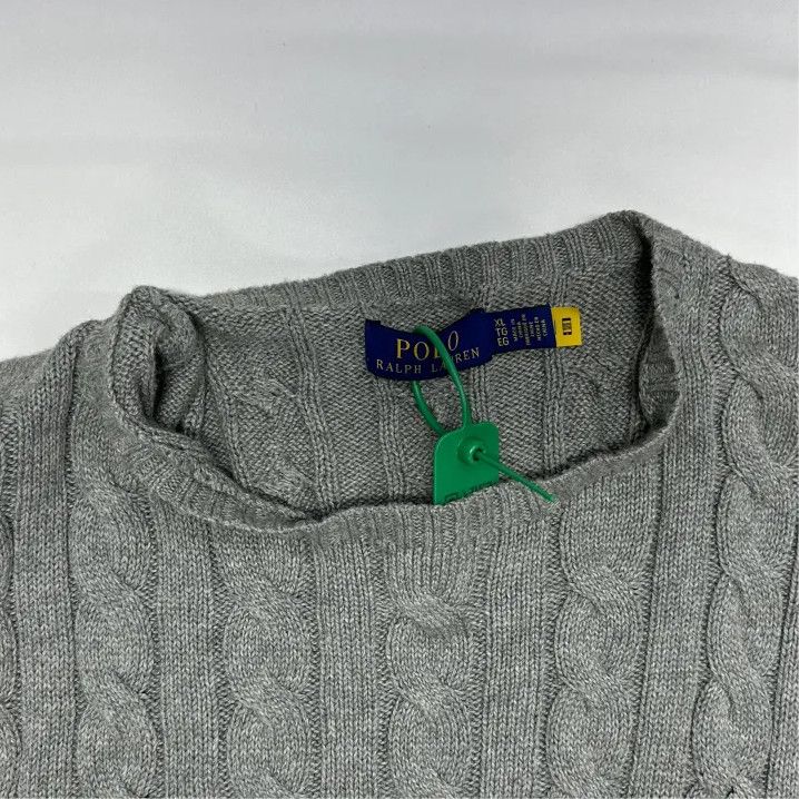 Polo Ralph Lauren Polo Ralph Lauren Men's Gray Cable Knit Sweater Size US XL / EU 56 / 4 - 6 Thumbnail