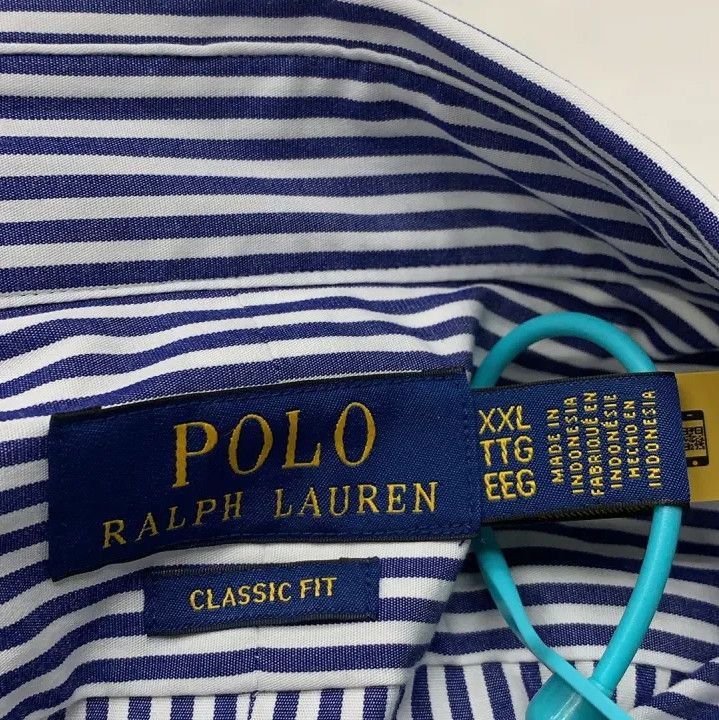 Polo Ralph Lauren Polo Ralph Lauren Men's Striped Long-Sleeve Shirt Size US XXL / EU 58 / 5 - 3 Thumbnail