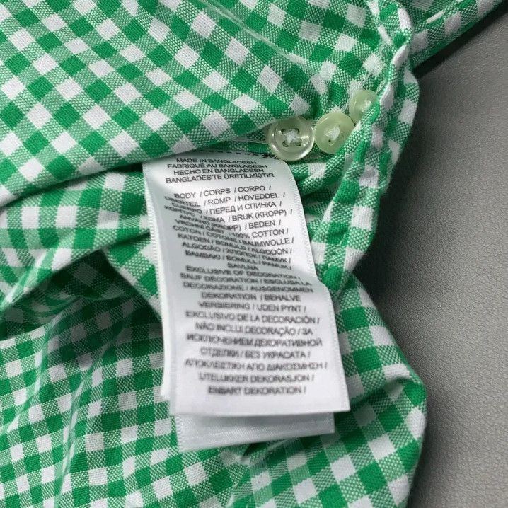 Polo Ralph Lauren Polo Ralph Lauren Green Check Long-Sleeve Shirt Size US XL / EU 56 / 4 - 6 Thumbnail