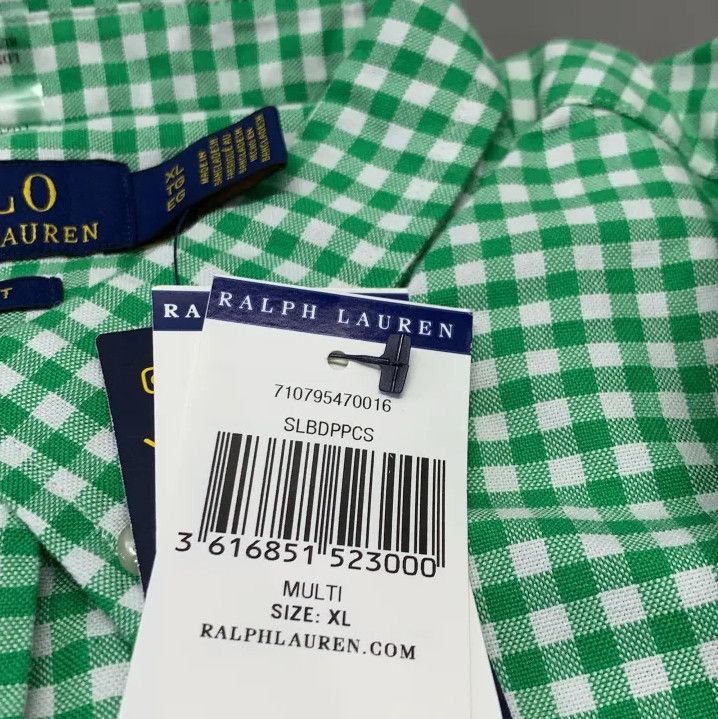Polo Ralph Lauren Polo Ralph Lauren Green Check Long-Sleeve Shirt Size US XL / EU 56 / 4 - 5 Thumbnail