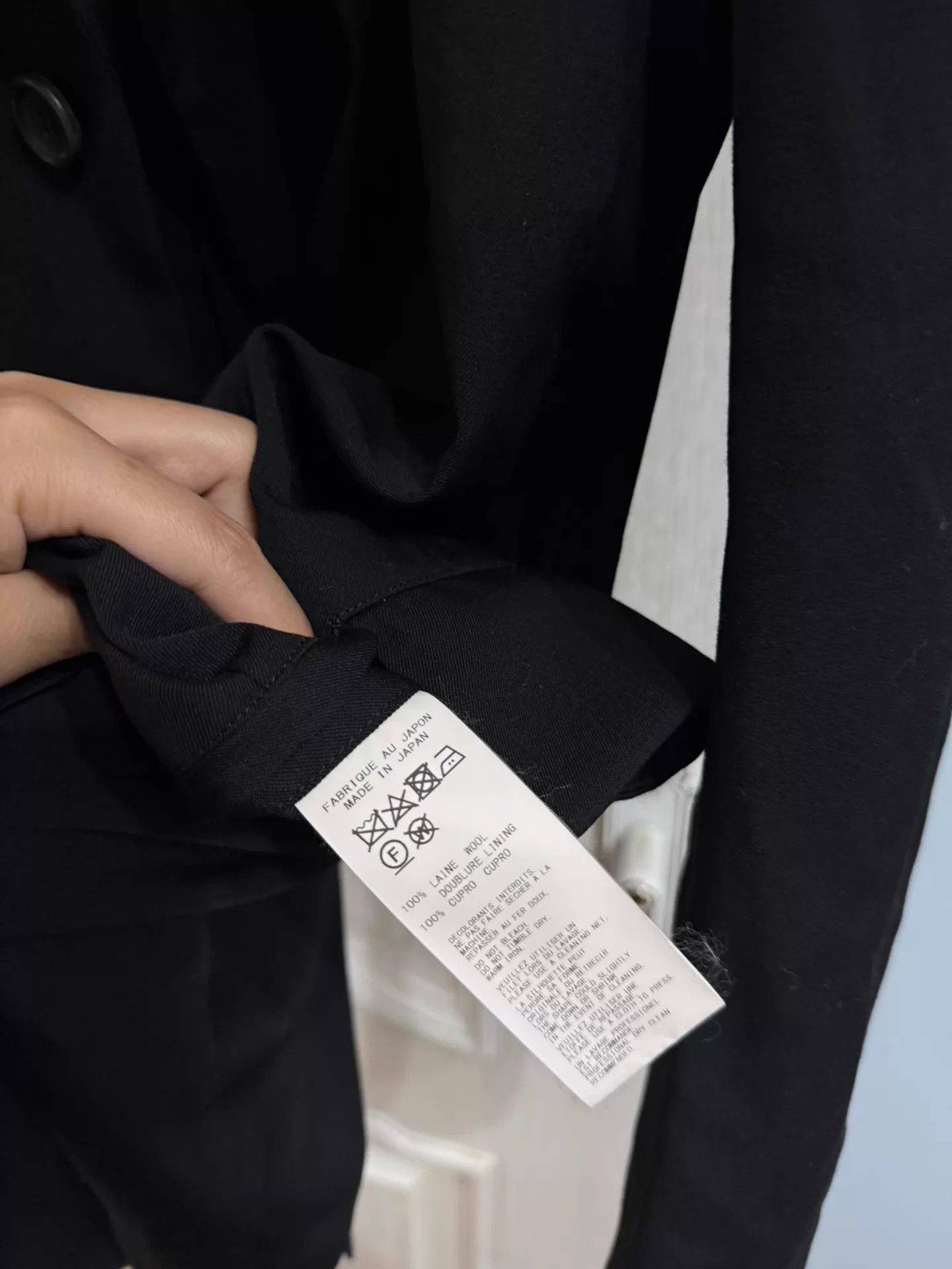 Yohji Yamamoto Black Longline Single-Breasted Coat Size US S / EU 44-46 / 1 - 5 Thumbnail