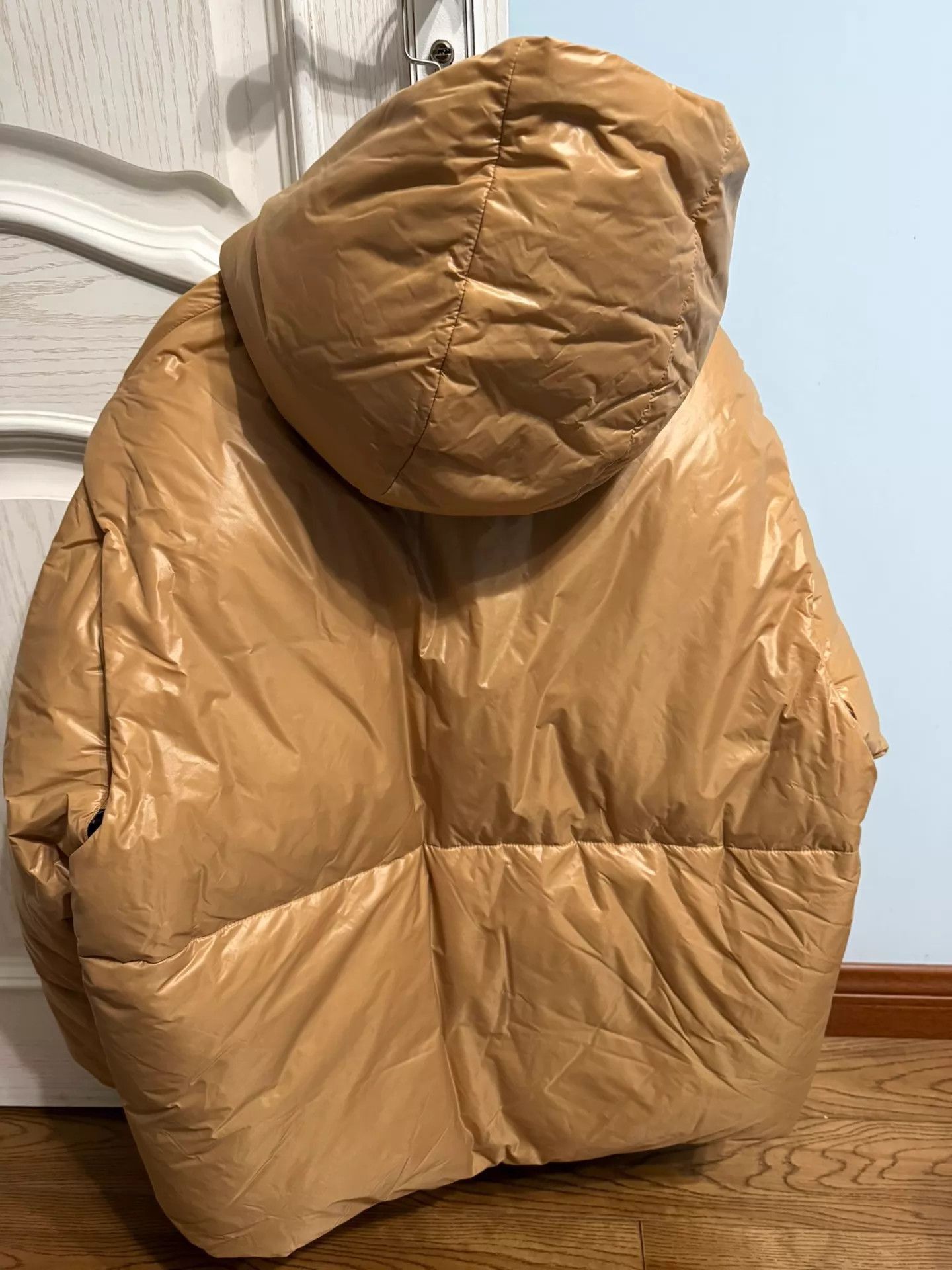 Jil Sander Brown Puffer Jacket with Hood Size S Size US S / EU 44-46 / 1 - 5 Thumbnail